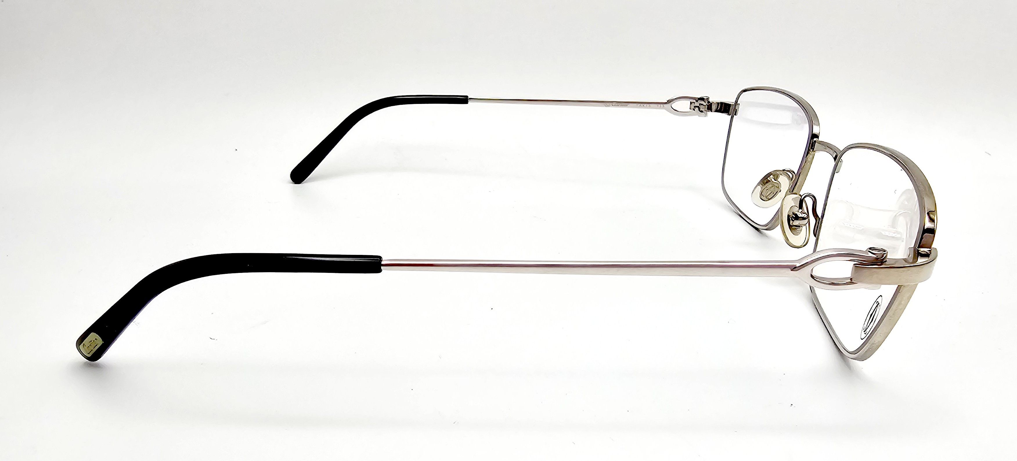 Cartier NEW! Cartier C-Decor Full Rim Silver Glasses Size ONE SIZE - 8 Thumbnail