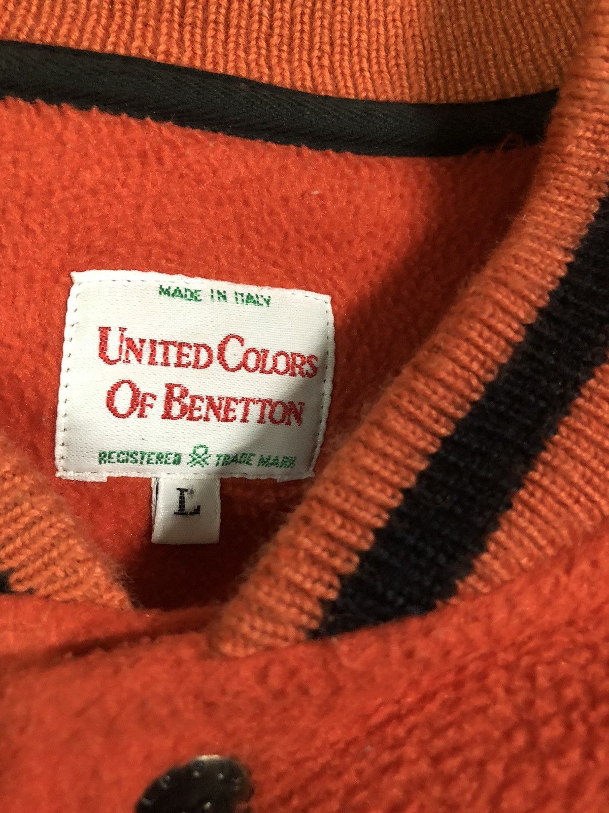 United Colors Of Benetton United Color Of Benetton Fleece Varsity Jacket Size US L / EU 52-54 / 3 - 3 Thumbnail