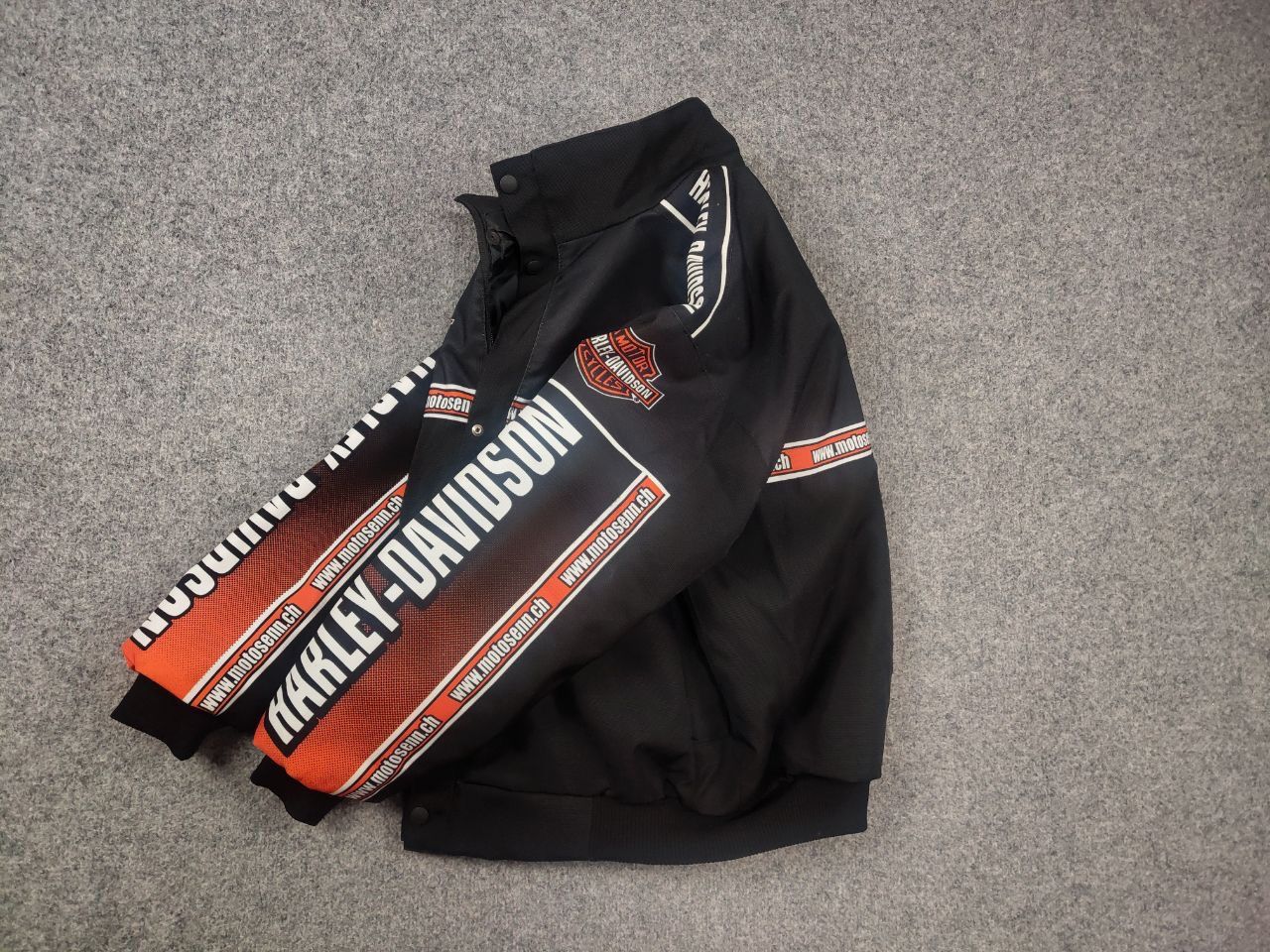 Harley Davidson Vintage Harley Davidson Racing Jacket Bomber Moto Bike Y2K Size US S / EU 44-46 / 1 - 11 Thumbnail