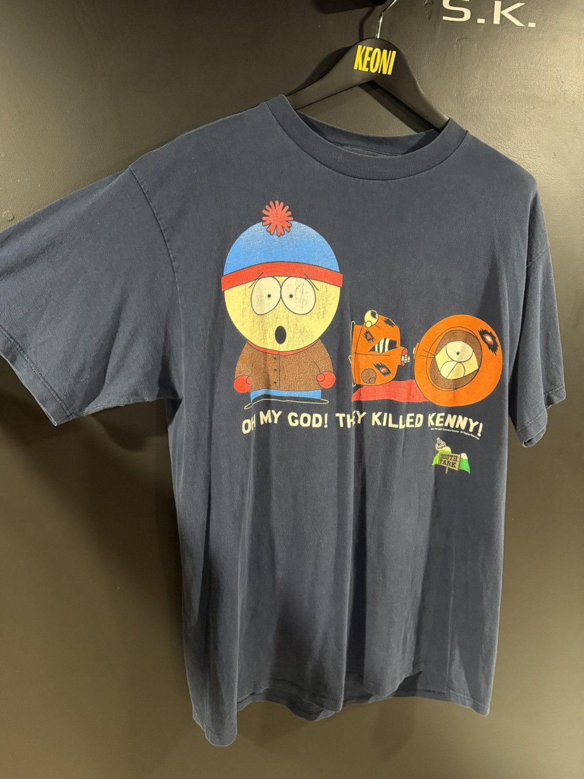Vintage 1997 Vintage South Park Killed Kenny Faded Grunge Tee XL Size US XL / EU 56 / 4 - 4 Thumbnail