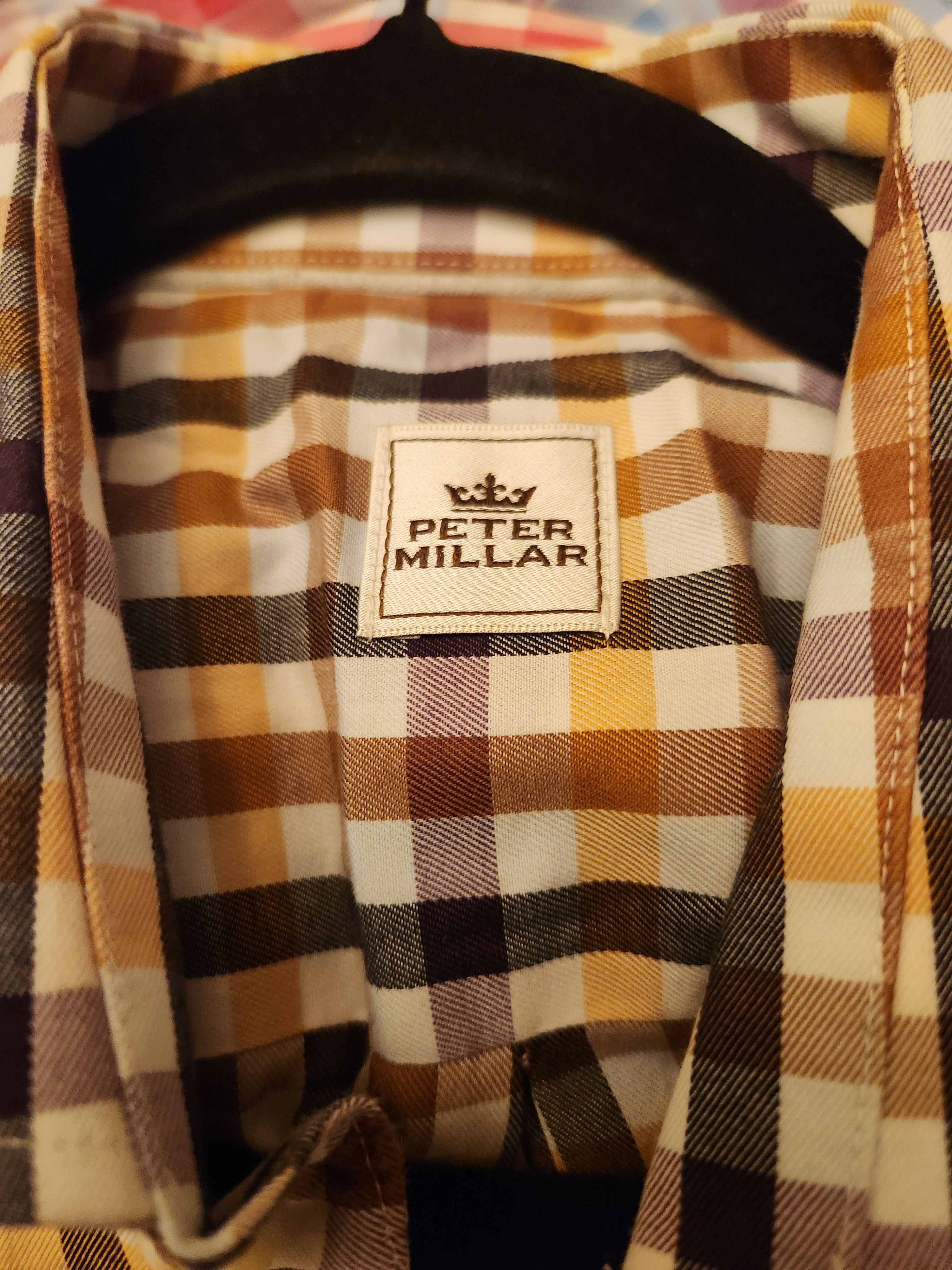 Peter Millar NWOT Lot of 2 100% Cotton Checkered Shirts Size US L / EU 52-54 / 3 - 3 Thumbnail