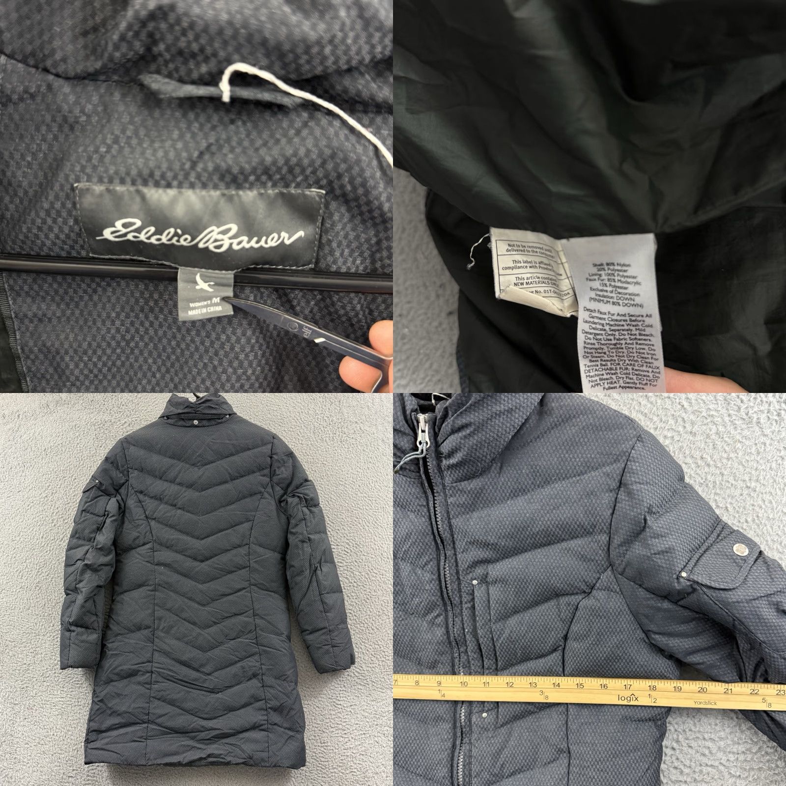 Eddie Bauer Eddie Bauer Parka Womens Medium Gray Long Sun Valley Down Jacket Coat Parka Size M / US 6-8 / IT 42-44 - 8 Thumbnail