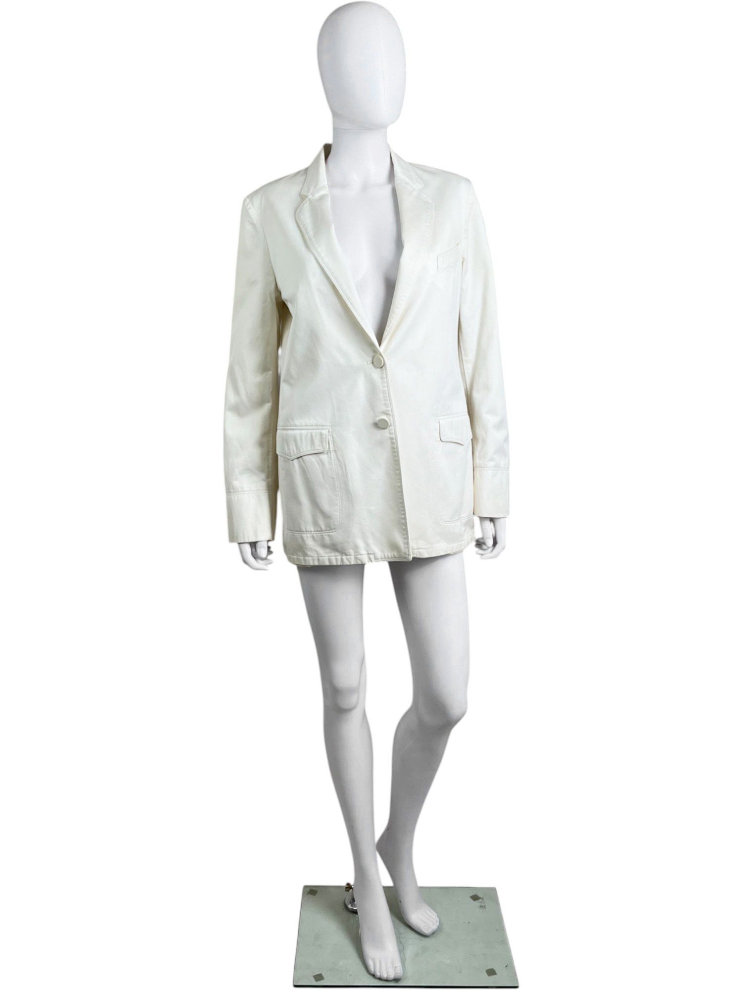 Maison Margiela by Martin S/S 2006 White Cotton Blazer Size M / US 6-8 / IT 42-44 - 5 Thumbnail