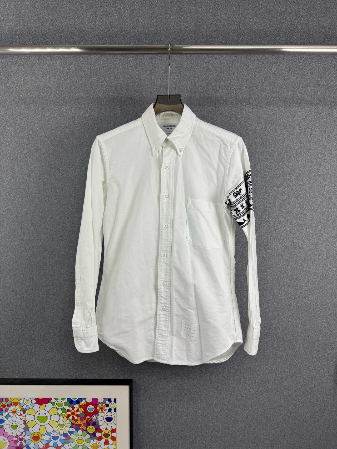Thom Browne THOM BROWNE TB Whale Embroidery Shirt Size US M / EU 48-50 / 2 - 1 Thumbnail