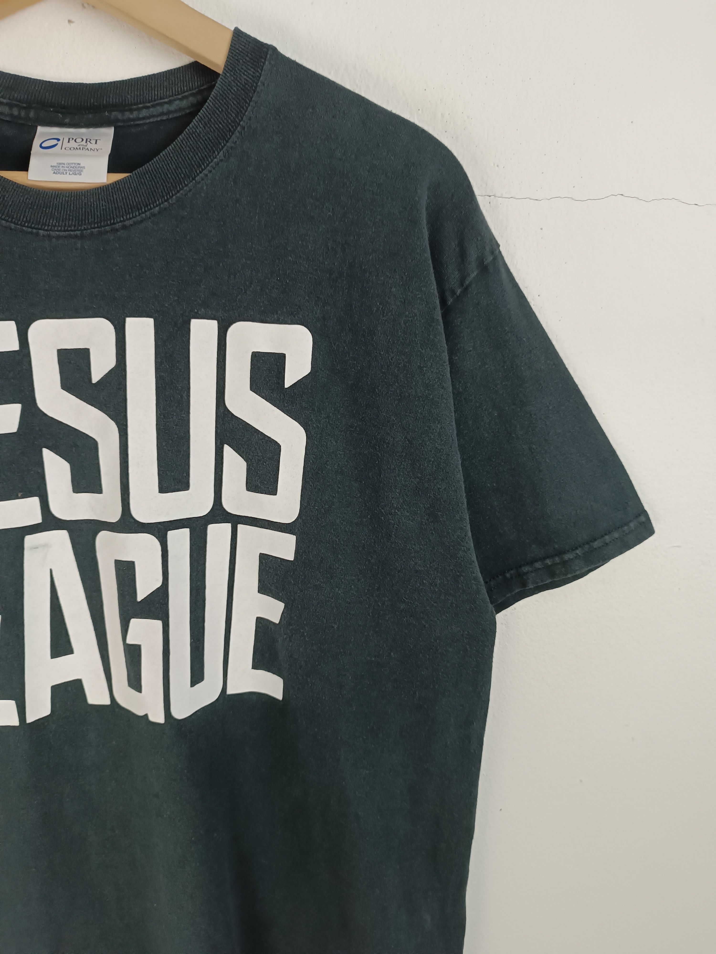 Vintage VINTAGE 2000s JESUS LEAGUE MICAH 6:8 KANYE BIBLE HELLSTAR Ts Size US M / EU 48-50 / 2 - 6 Thumbnail