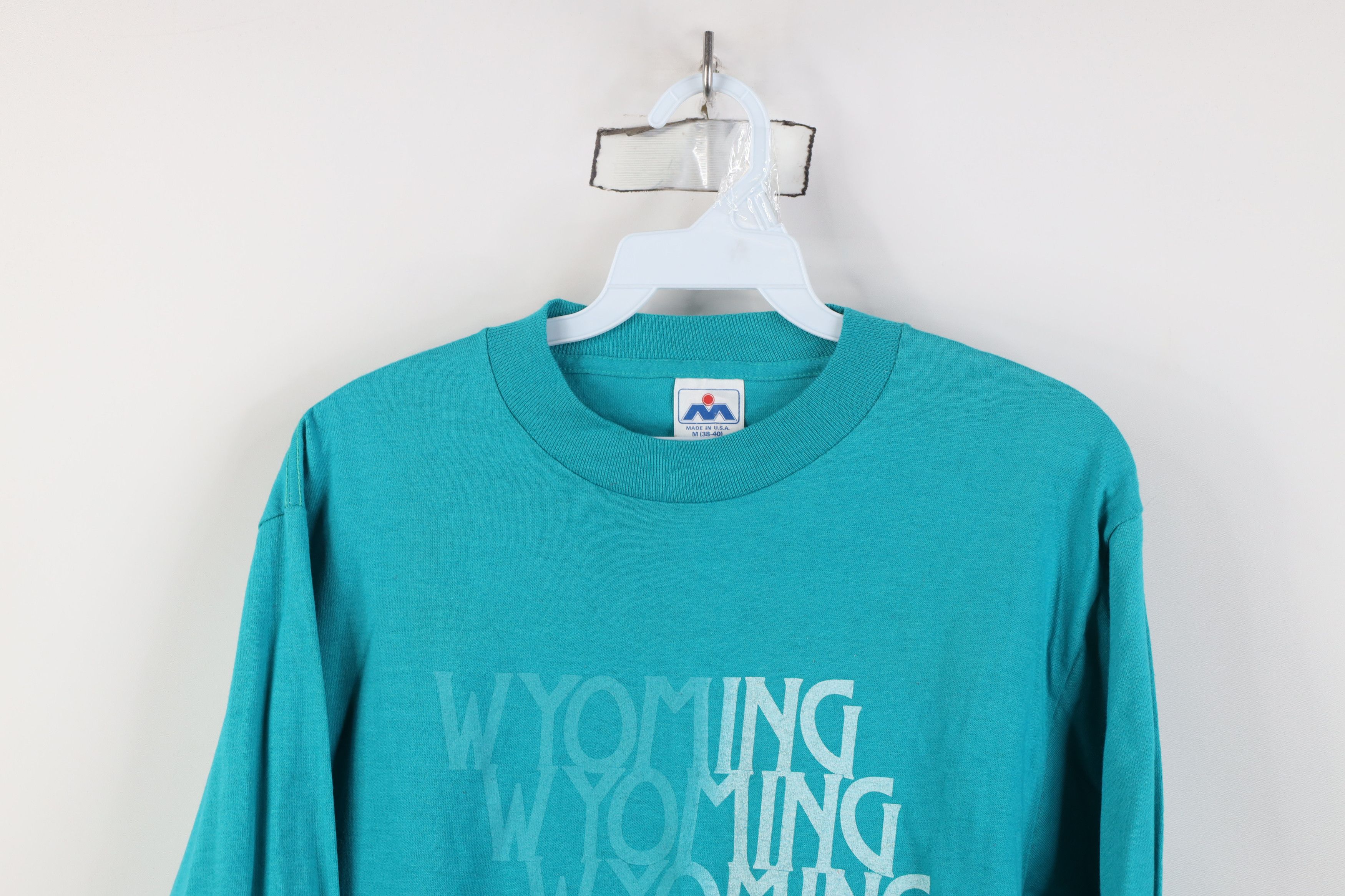 Vintage Vintage 70s 80s Streetwear Long Sleeve T-Shirt Blue USA Size US M / EU 48-50 / 2 - 2 Thumbnail