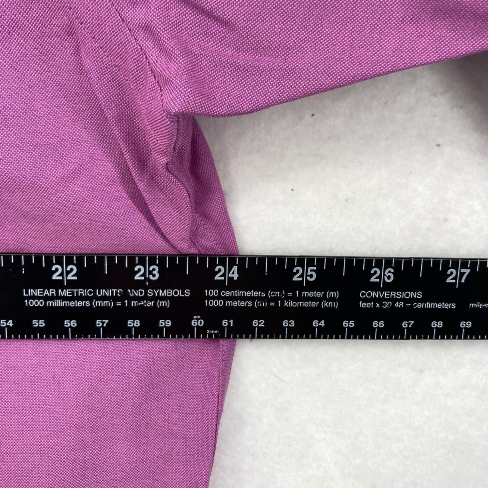 Nautica VINTAGE Nautica Shirt Mens 16 32/33 Purple Oxford Button-Down Dress Long Sleeve Men Size 42R - 7 Thumbnail