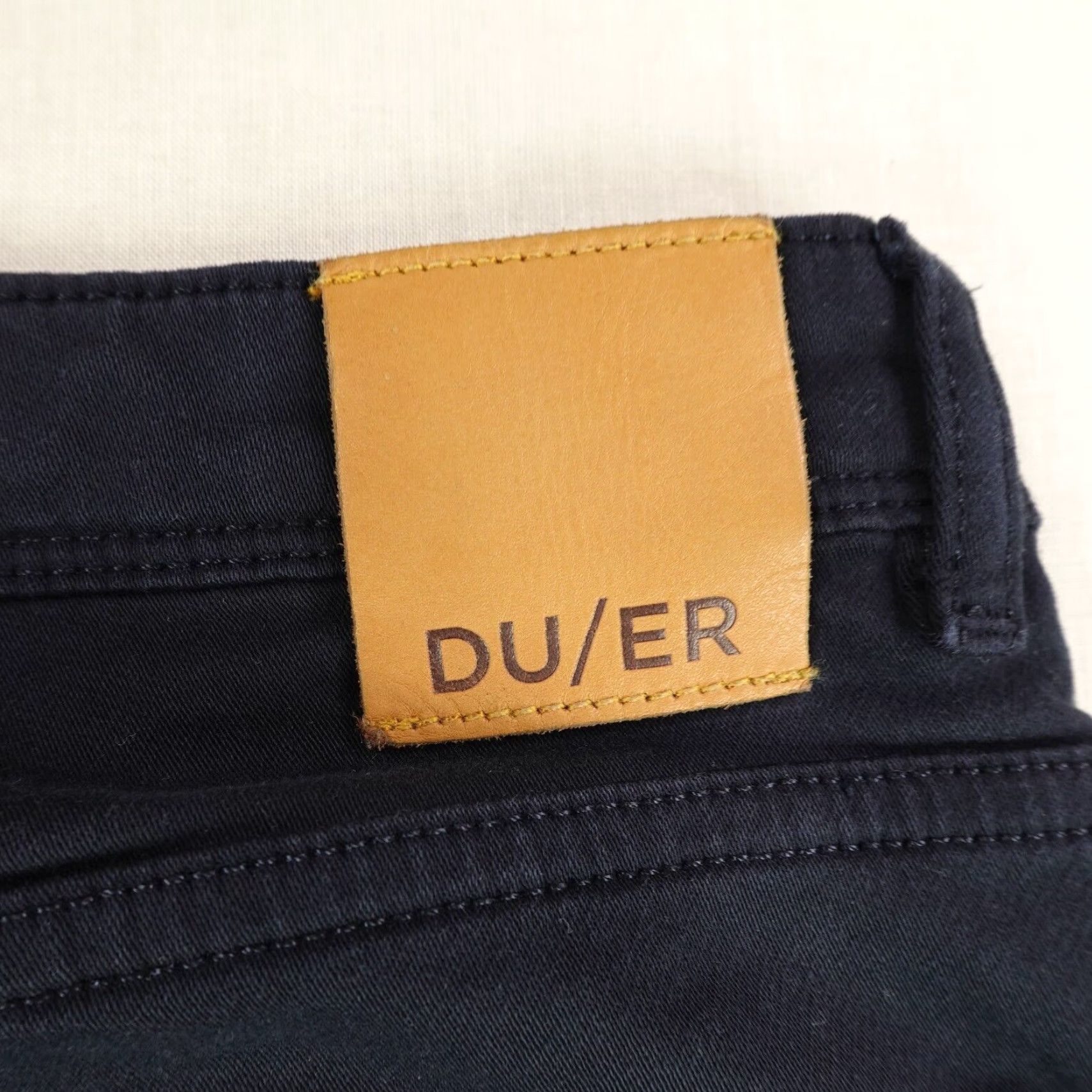 DUER DUER Pants Slim Black Chino 27x30 Mens Regular Straight Front Stretch Breathable Pockets Workwear 30in Inseam Mens Size US 27 - 7 Thumbnail