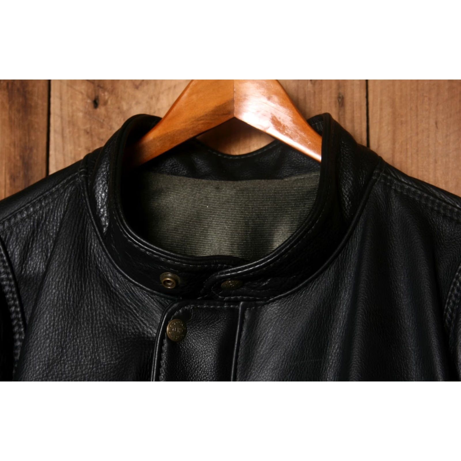 Vintage VINTAGE Stone Lake Leatherworks Custom Made Black Leather Motorcycle Jacket ≈ Sz. 3XL Mens Leather Jacket Motorcycle Black 3XL Size US XXL / EU 58 / 5 - 2 Thumbnail