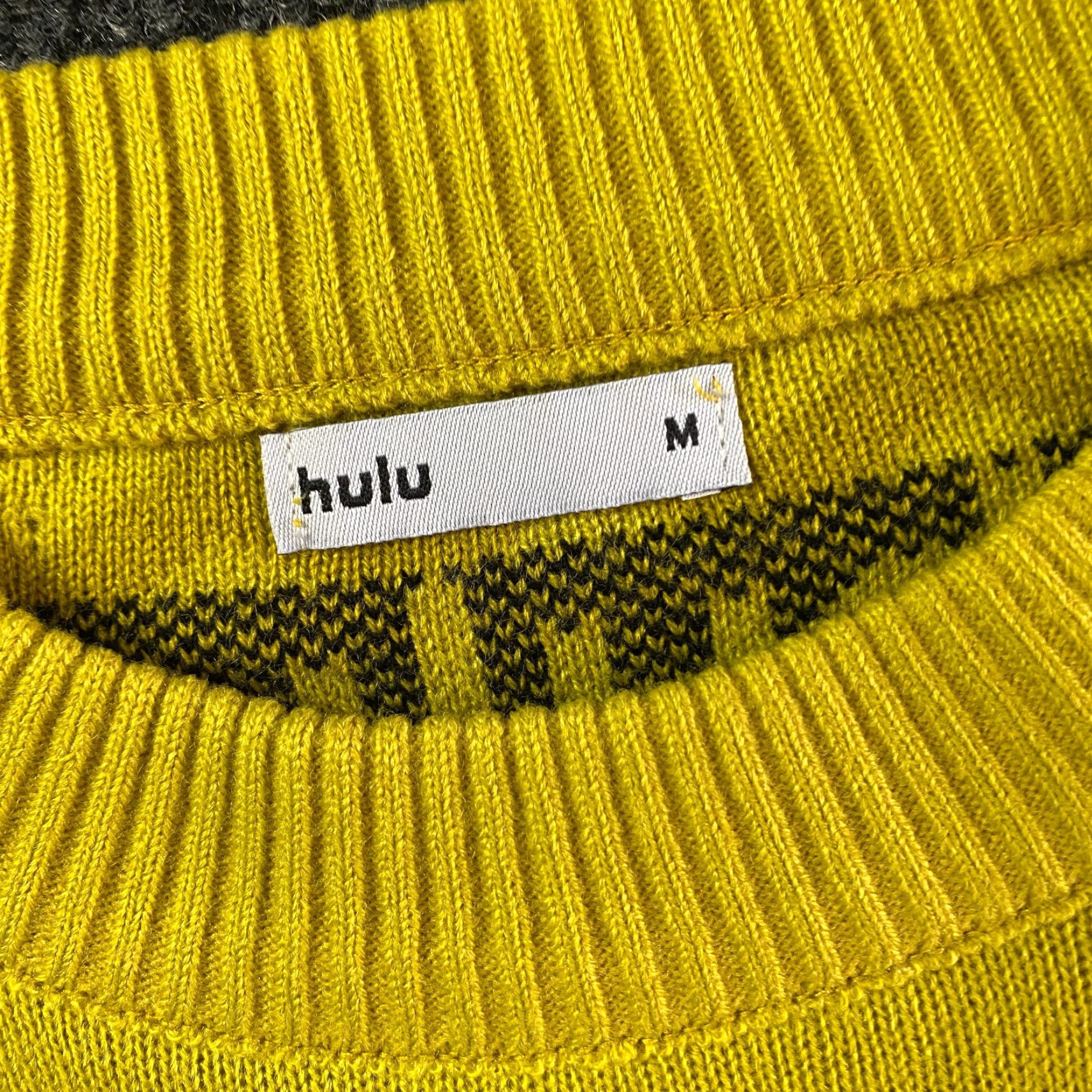 Vintage Hulu The Great Revolution is a Mother Knit Sweater Medium Yellow Gold Women Crew Neck Long Sleeve Pullover Knit M Size M / US 6-8 / IT 42-44 - 4 Thumbnail