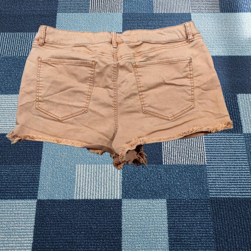 Denime Refuge Shorts Womens 14 Orange Cut-Off Mid-Rise Denim Zip Closure 5-Pocket Regular Vintage? No Size 24" / US 00 / IT 34 - 1 Thumbnail