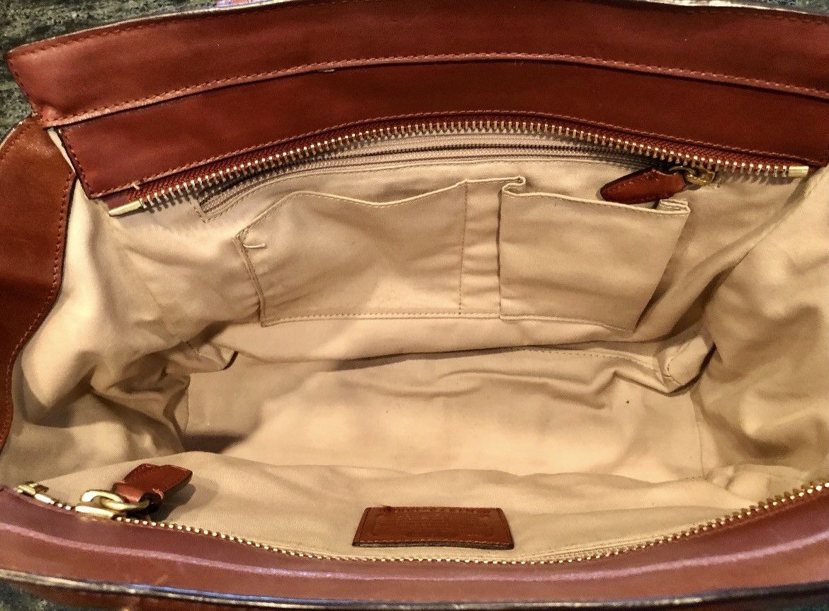 Coach COACH Legacy Candace Carryall – Cognac Leather Size ONE SIZE - 6 Thumbnail