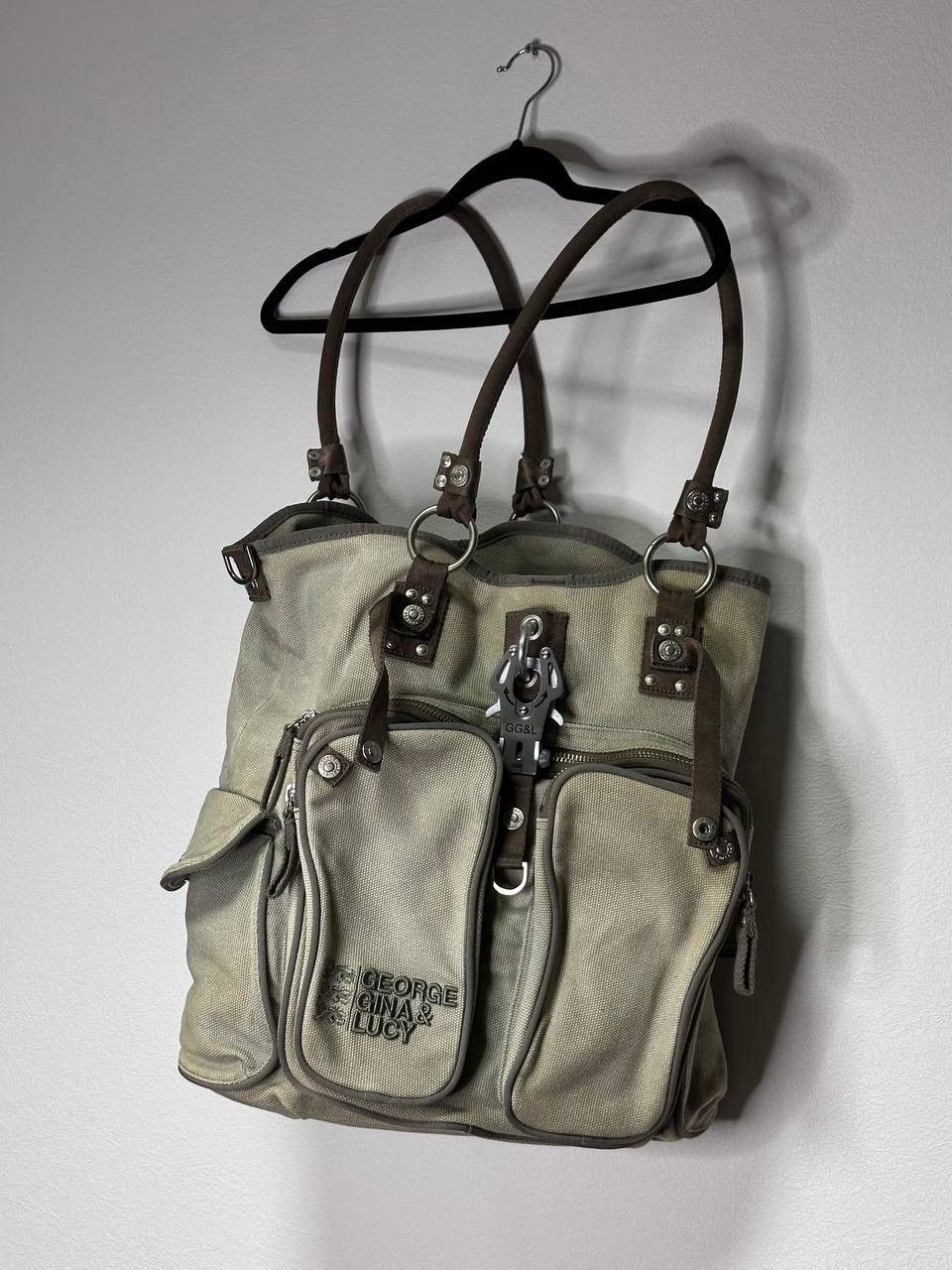 Other George Gina & Lucy Super Maria Canvas Shoulder Bag Beige Y2K Size ONE SIZE - 1 Thumbnail