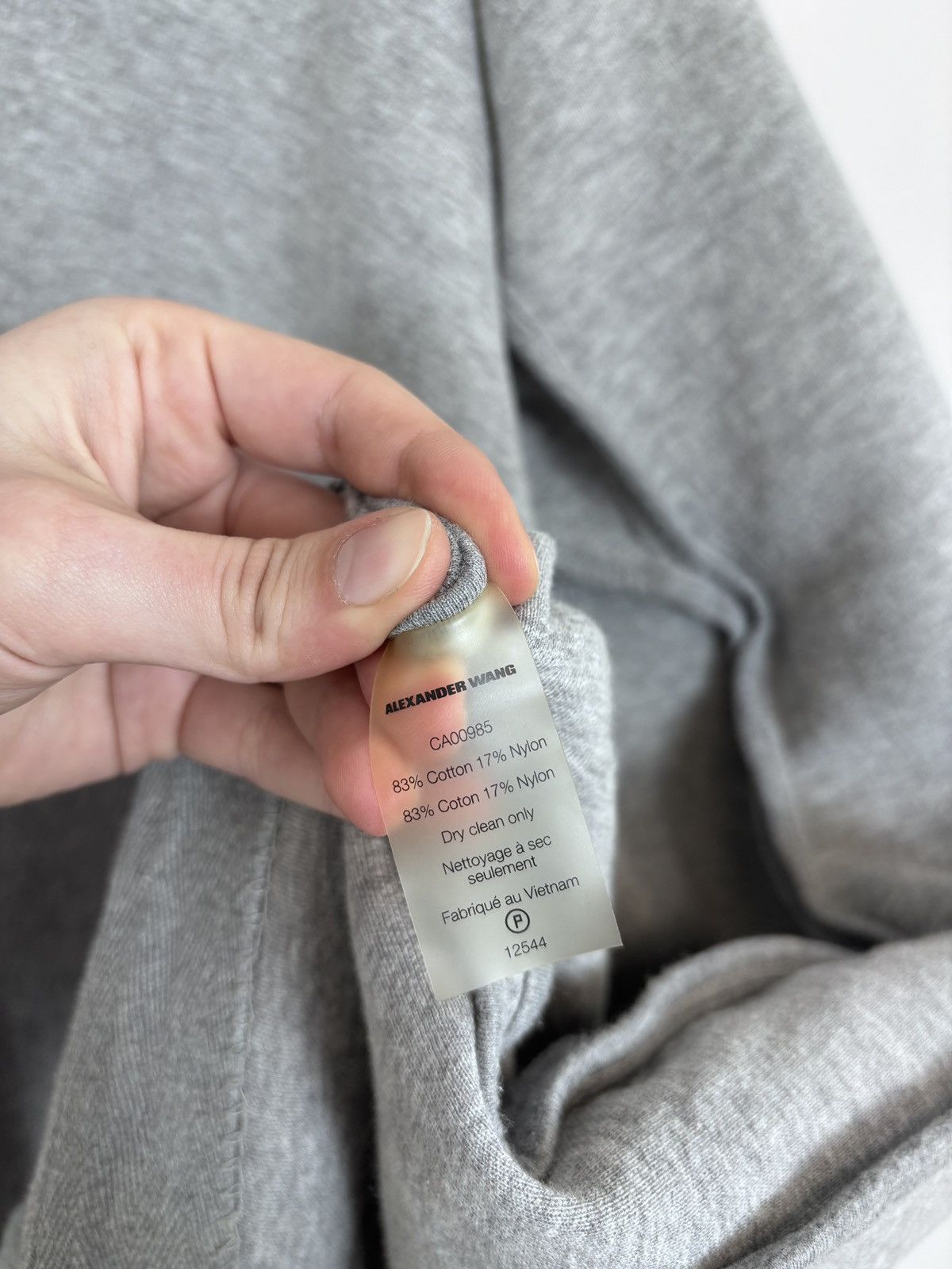 T by Alexander Wang T Alexander Wang Women’s Grey Long Sleeve Cardigan Sweater Size XS / US 0-2 / IT 36-38 - 16 Thumbnail