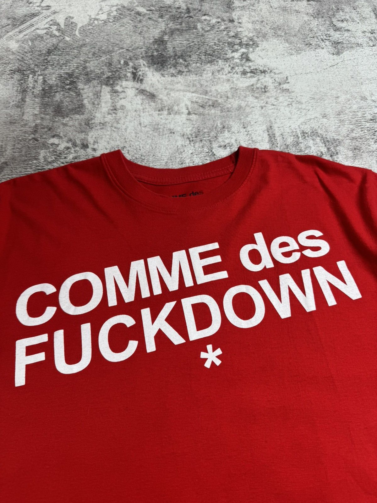 Comme Des Fuck Down Comme Des Fuckdown Men’s XLarge Red Logo Hip Hop Rap Cotton T Shirt Tee Jersey Size US XL / EU 56 / 4 - 8 Thumbnail