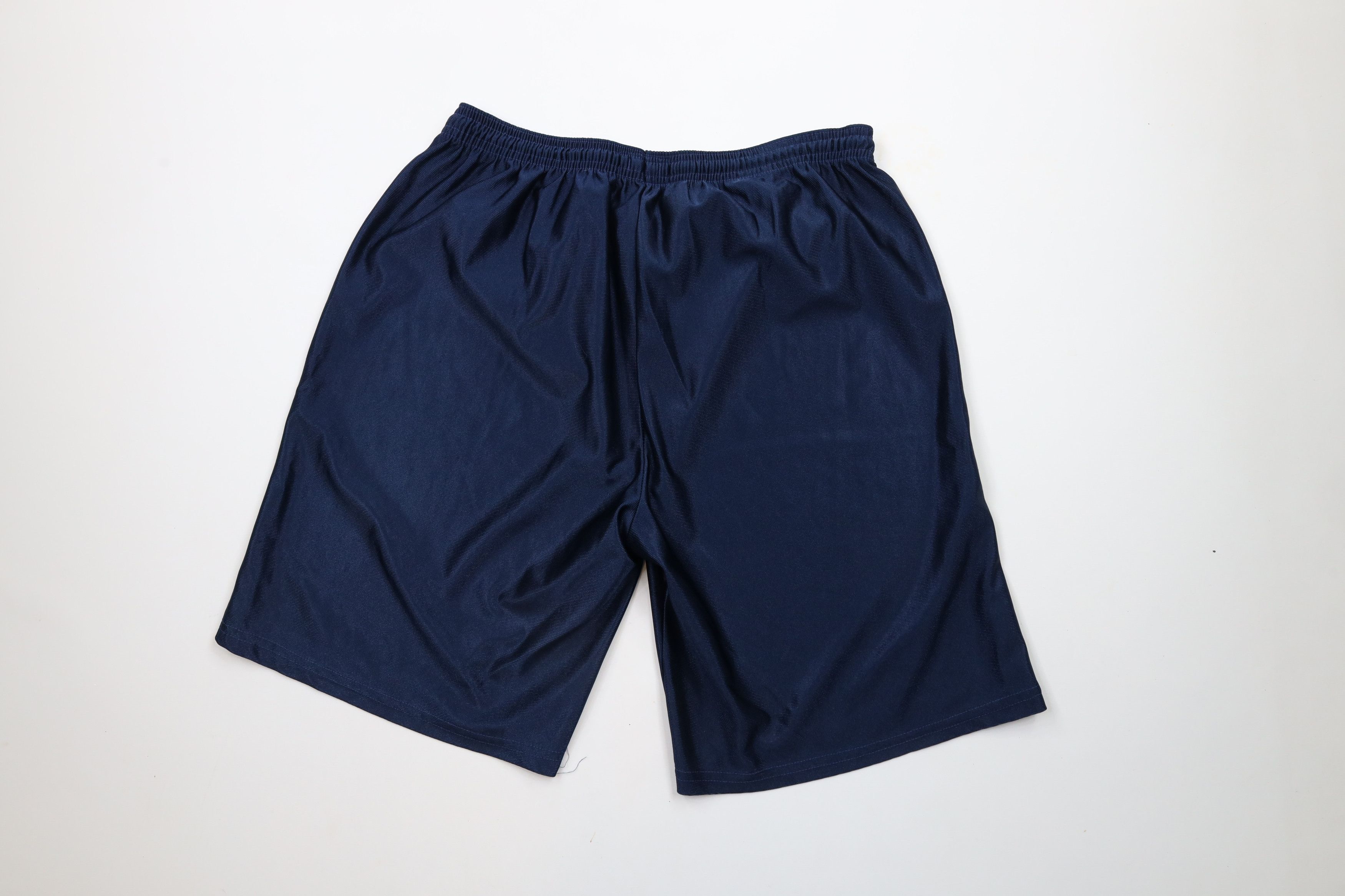 Vintage Vintage 90s Streetwear Polyester Basketball Shorts Blue USA Size US 34 / EU 50 - 7 Thumbnail