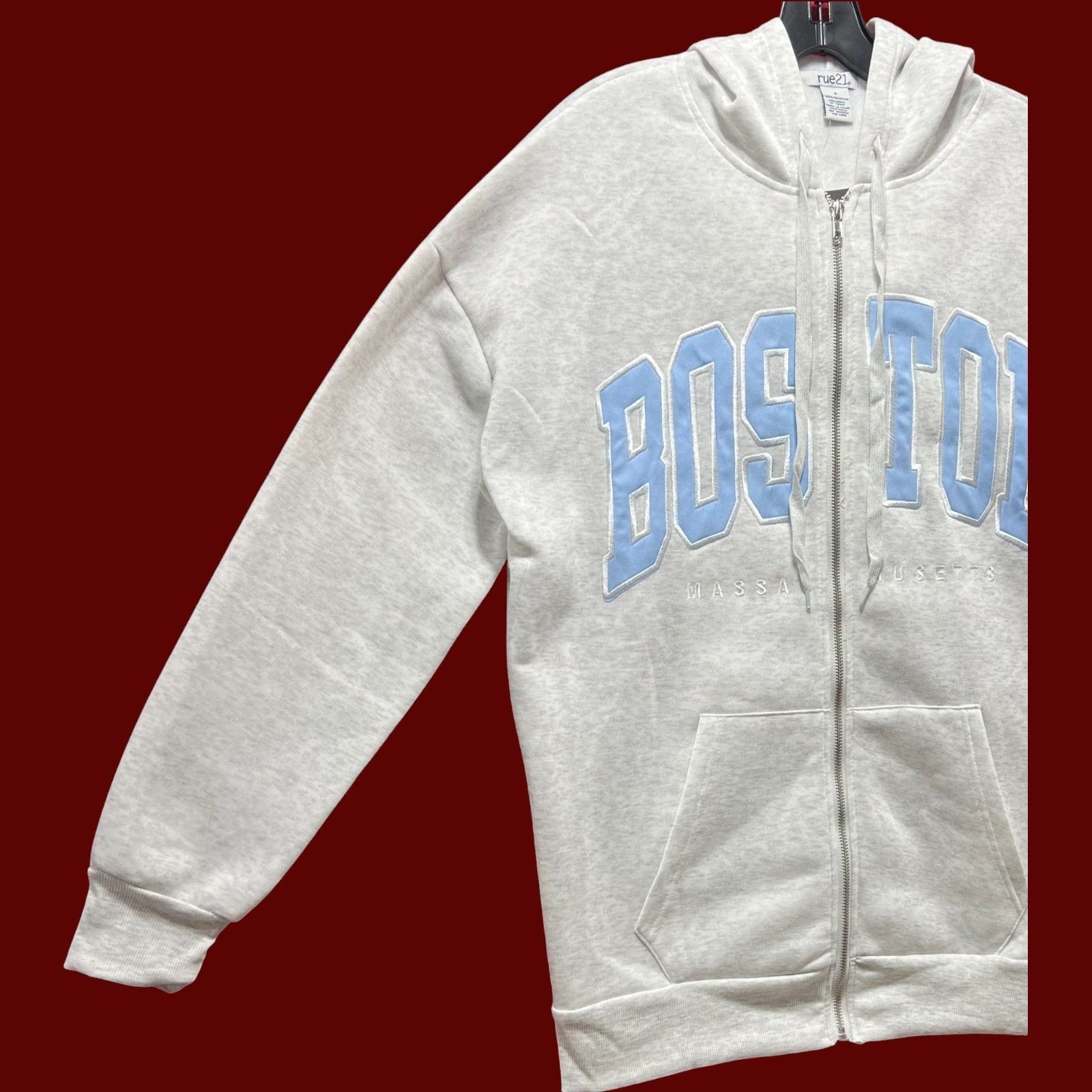 rue21 Rue 21 - Men's Long Sleeve Hooded Sweatshirt - Gray - Small Size US S / EU 44-46 / 1 - 13 Thumbnail