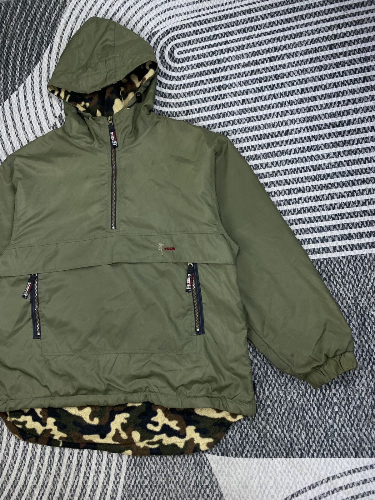 Vision Streetwear 🔥Vision Street Wear Pullover Anorak Camouflage Lining Jacket Size US XL / EU 56 / 4 - 3 Thumbnail