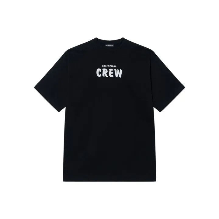 Balenciaga Balenciaga Crew Print Short Sleeve T-Shirt Size US S / EU 44-46 / 1 - 1 Thumbnail