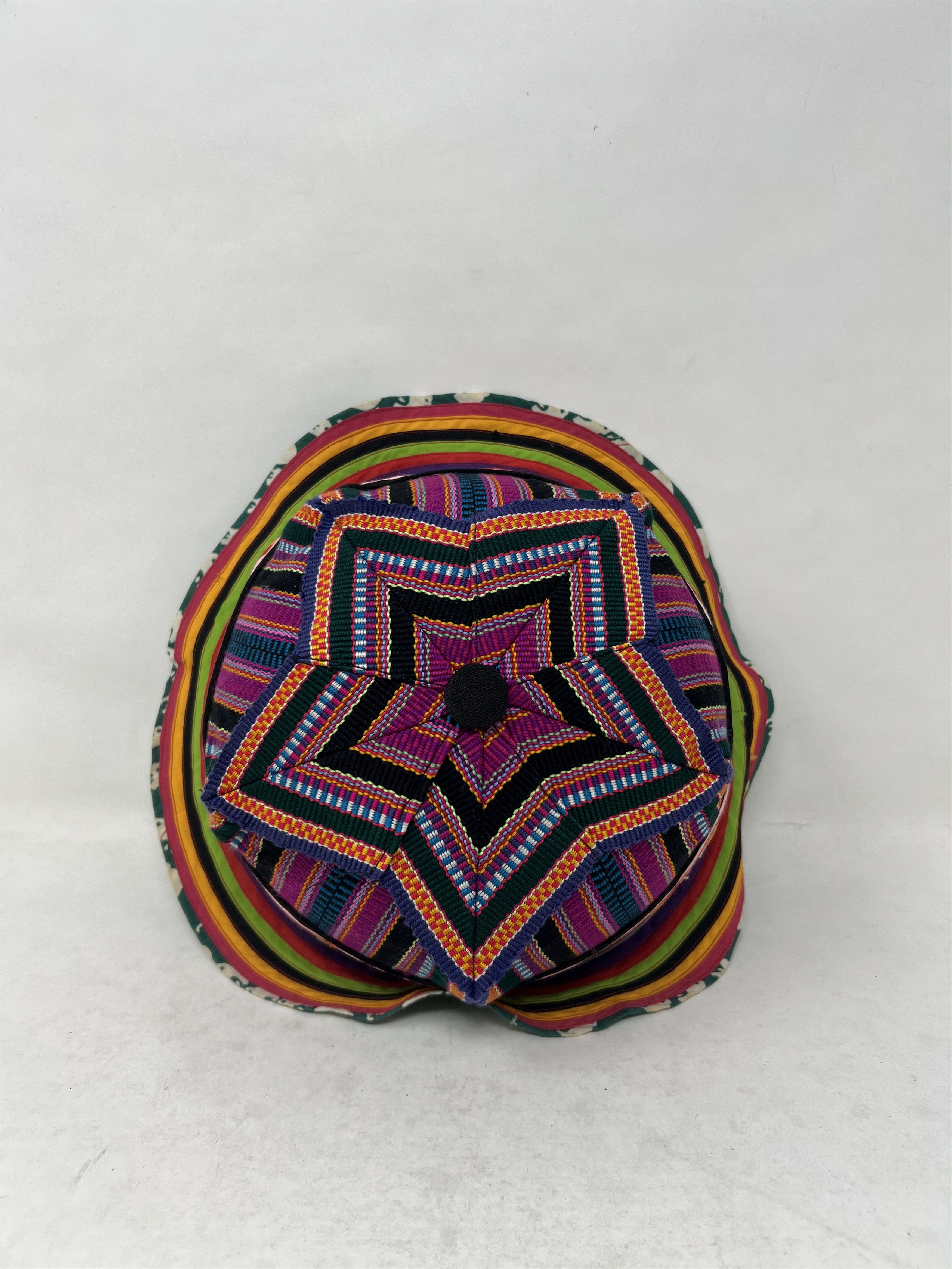 Hat Club Navajo Hill Tribe Hippie Hobo Multicolor Woven Hat Size ONE SIZE - 5 Thumbnail