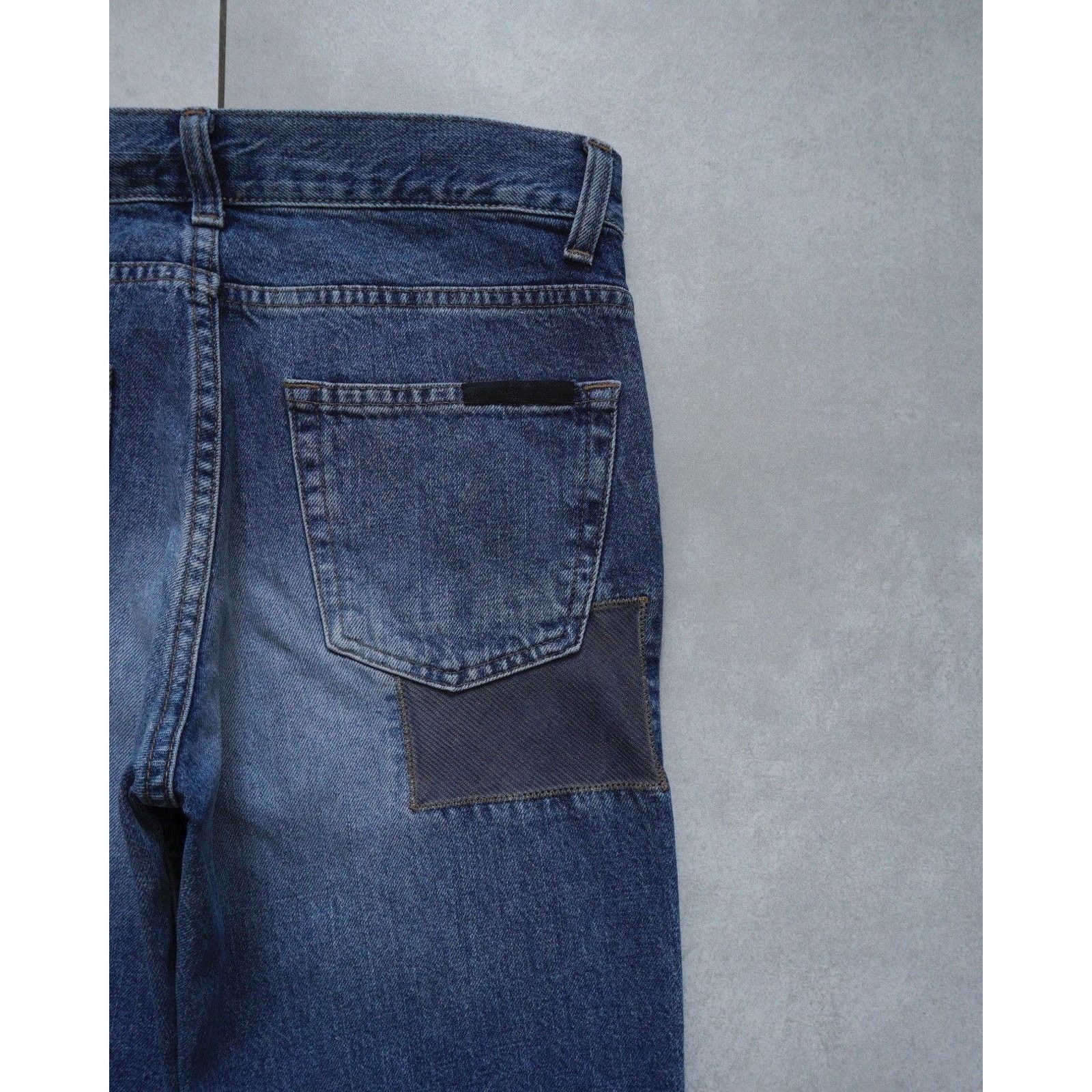 Prada Vintage fw00 prada patchwork light blue denim jeans pants Size US 29 - 8 Thumbnail