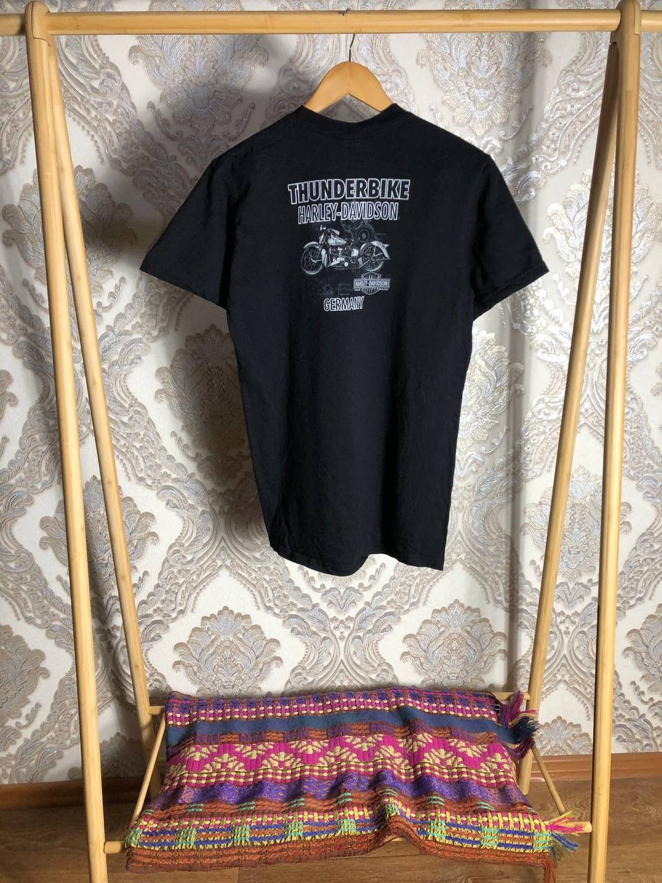 Harley Davidson × Vintage VERY RARE HARLEY DAVIDSON DOUBLE PRINTED GERMANY MOTORCYCLE Size US M / EU 48-50 / 2 - 6 Thumbnail