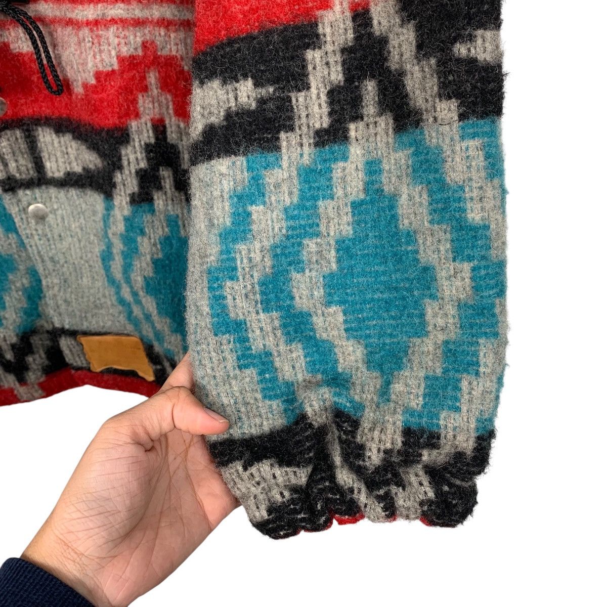 Vintage Vintage Wa Kina Aztech Navajo Wool Jacket Made In USA Size US L / EU 52-54 / 3 - 13 Thumbnail
