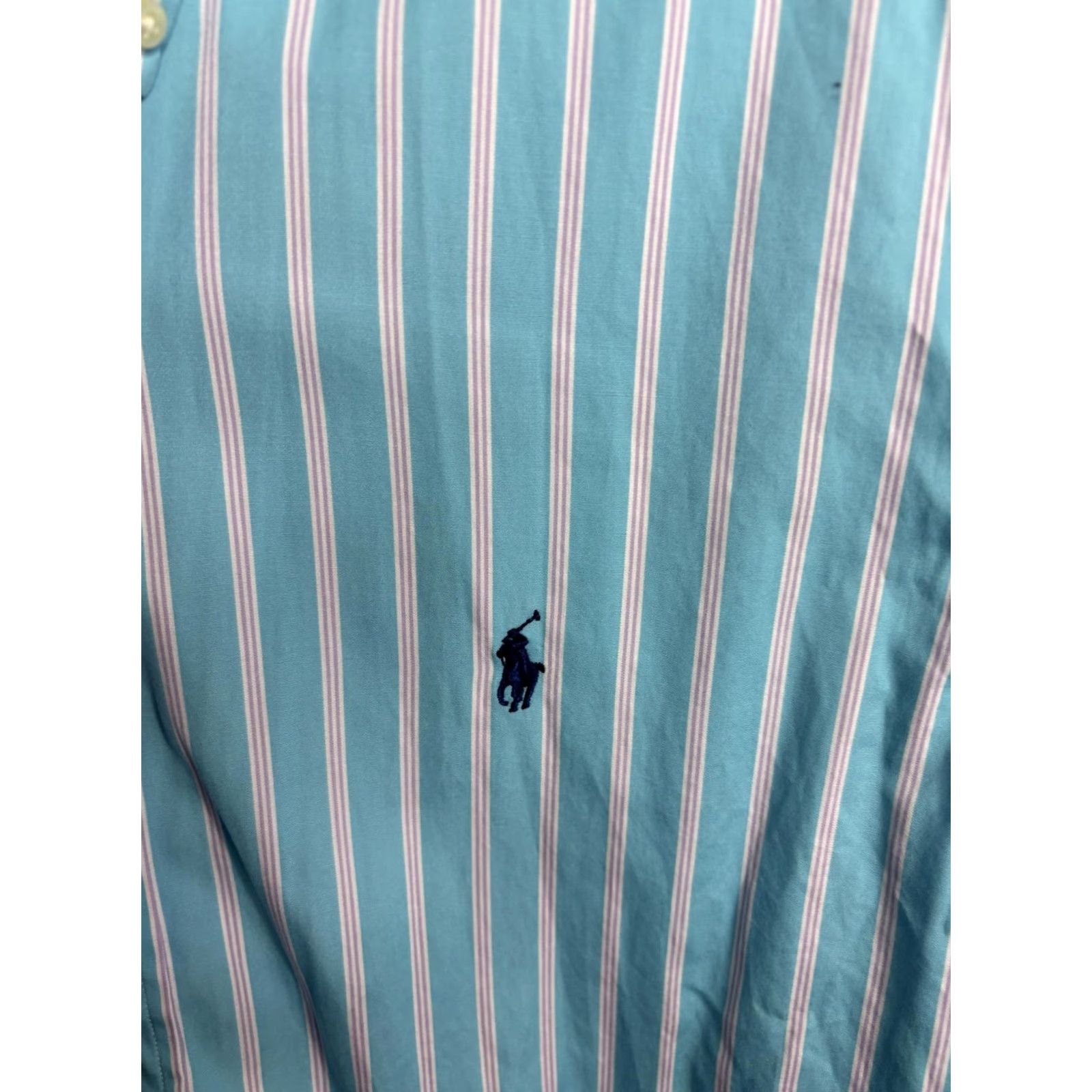 Ralph Lauren Ralph Lauren Shirt Mens XL Blue White Pink Stripe Button Down Long Sleeve Pony Size US XL / EU 56 / 4 - 3 Thumbnail
