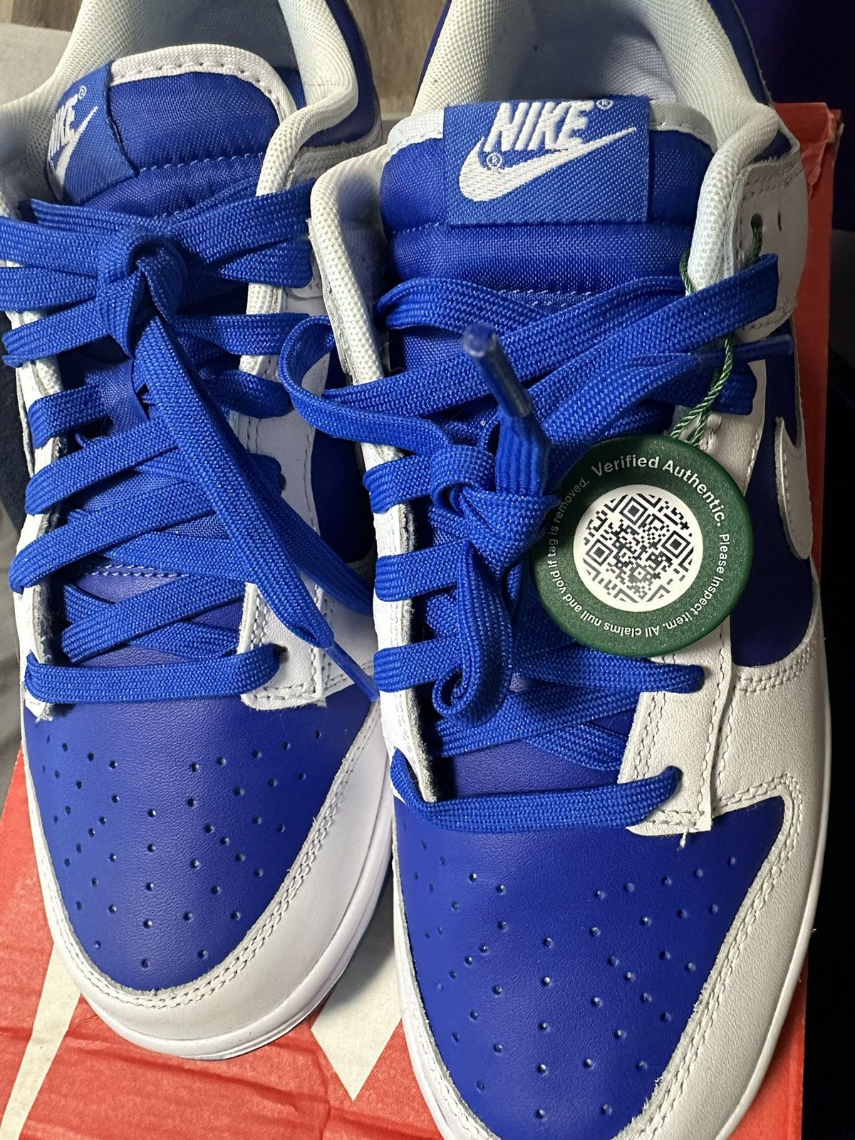 Nike Nike Dunk Low - Racer Blue White - 10.5 Size US 10.5 / EU 43-44 - 3 Thumbnail