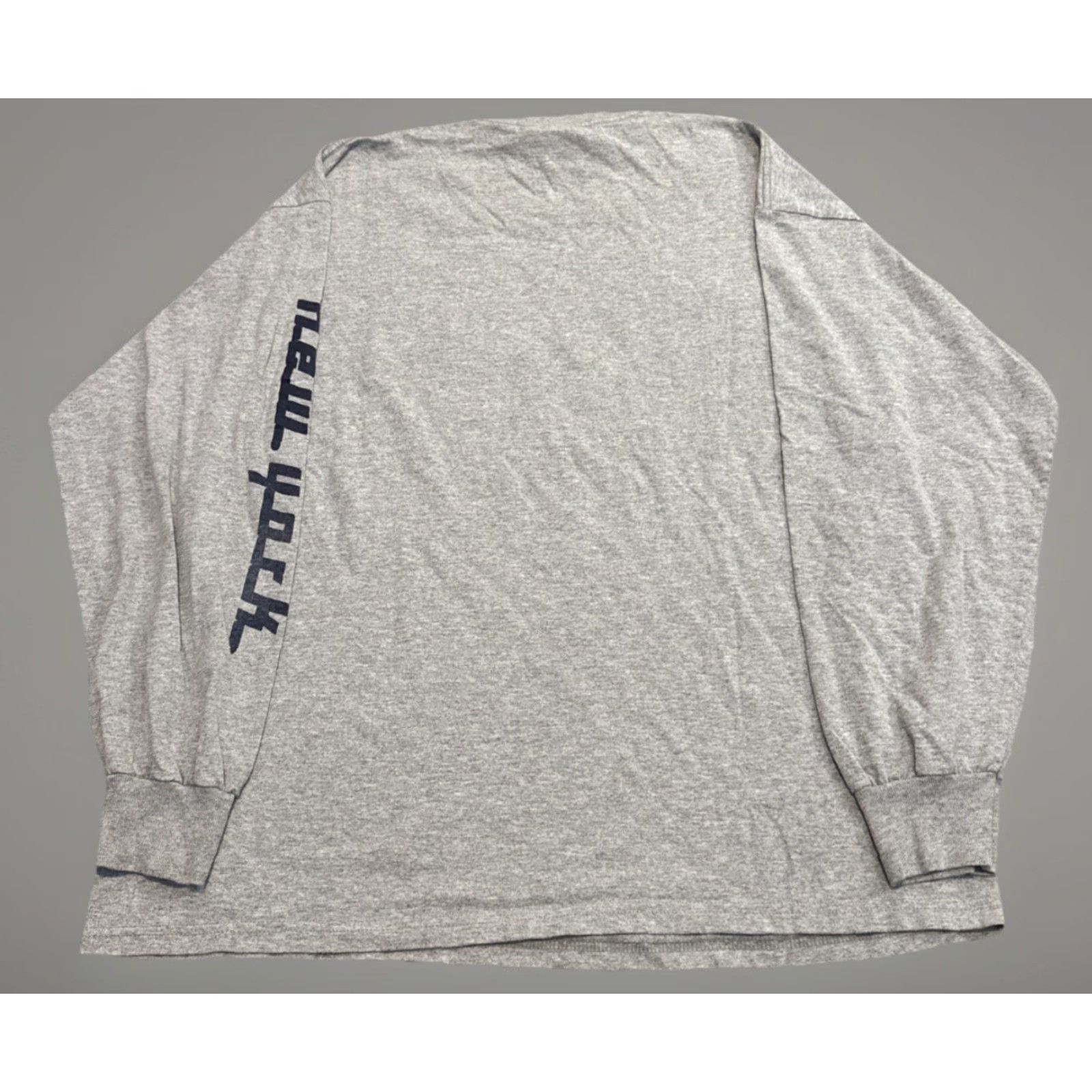 Lee VINTAGE New York Yankees Lee Sport MLB Baseball Gray T-Shirt XL Mens Long Sleeve 90s Jeter Size US XL / EU 56 / 4 - 2 Thumbnail