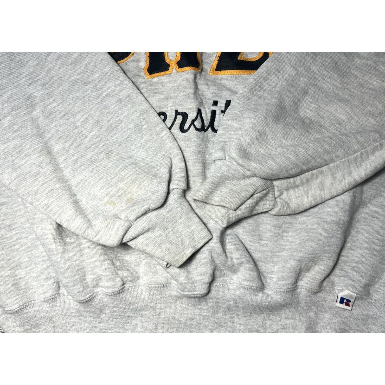 Russell Athletic VINTAGE Duquesne University Russell Sweatshirt Shirt Unisex Adults L Gray 90s Phi Eta Sigma Frat Graphic Print College University Sweatshirt Size US L / EU 52-54 / 3 - 3 Thumbnail