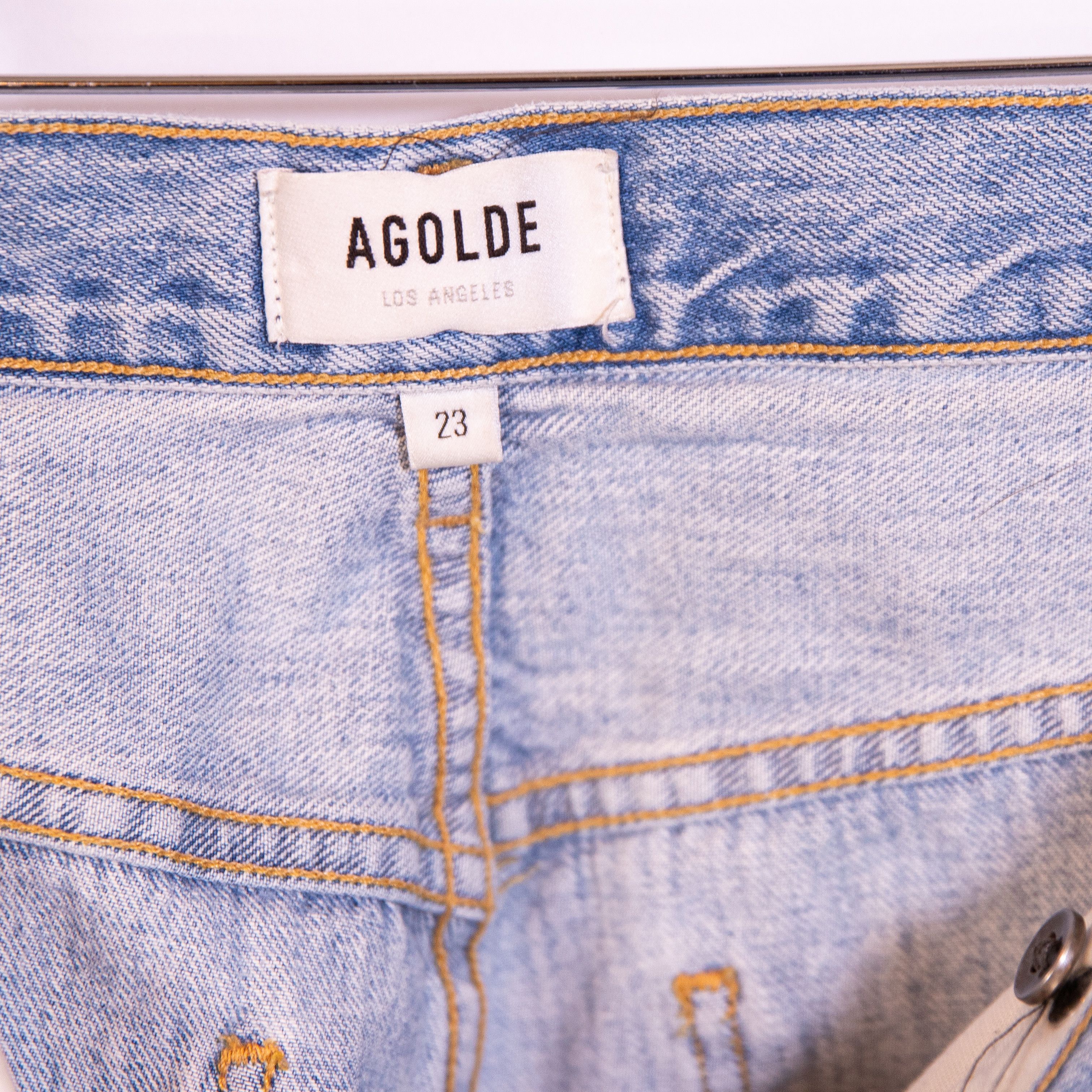 Agolde Agolde Criss Cross Upsized Jean High Rise Cross Size 23" - 3 Thumbnail