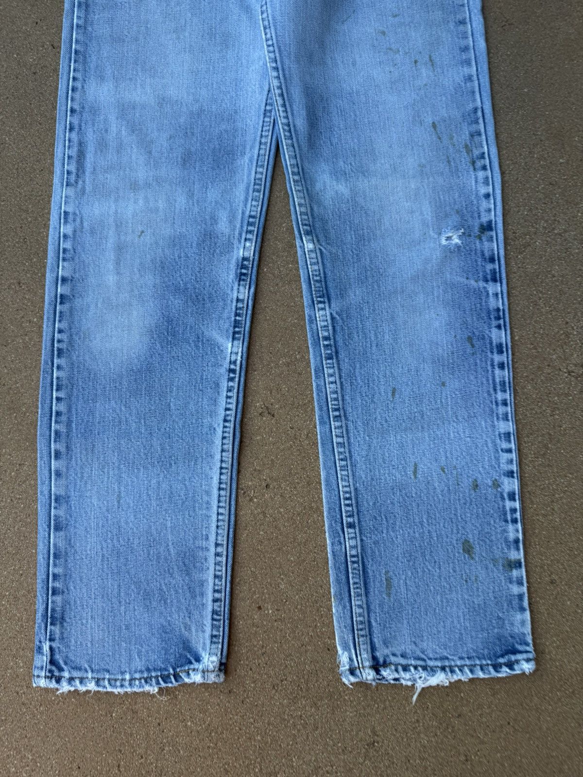 Levi's Vtg 80s Levi’s 505 Orange Tab Faded Jeans Denim Size 29x29 Size US 29 - 3 Thumbnail