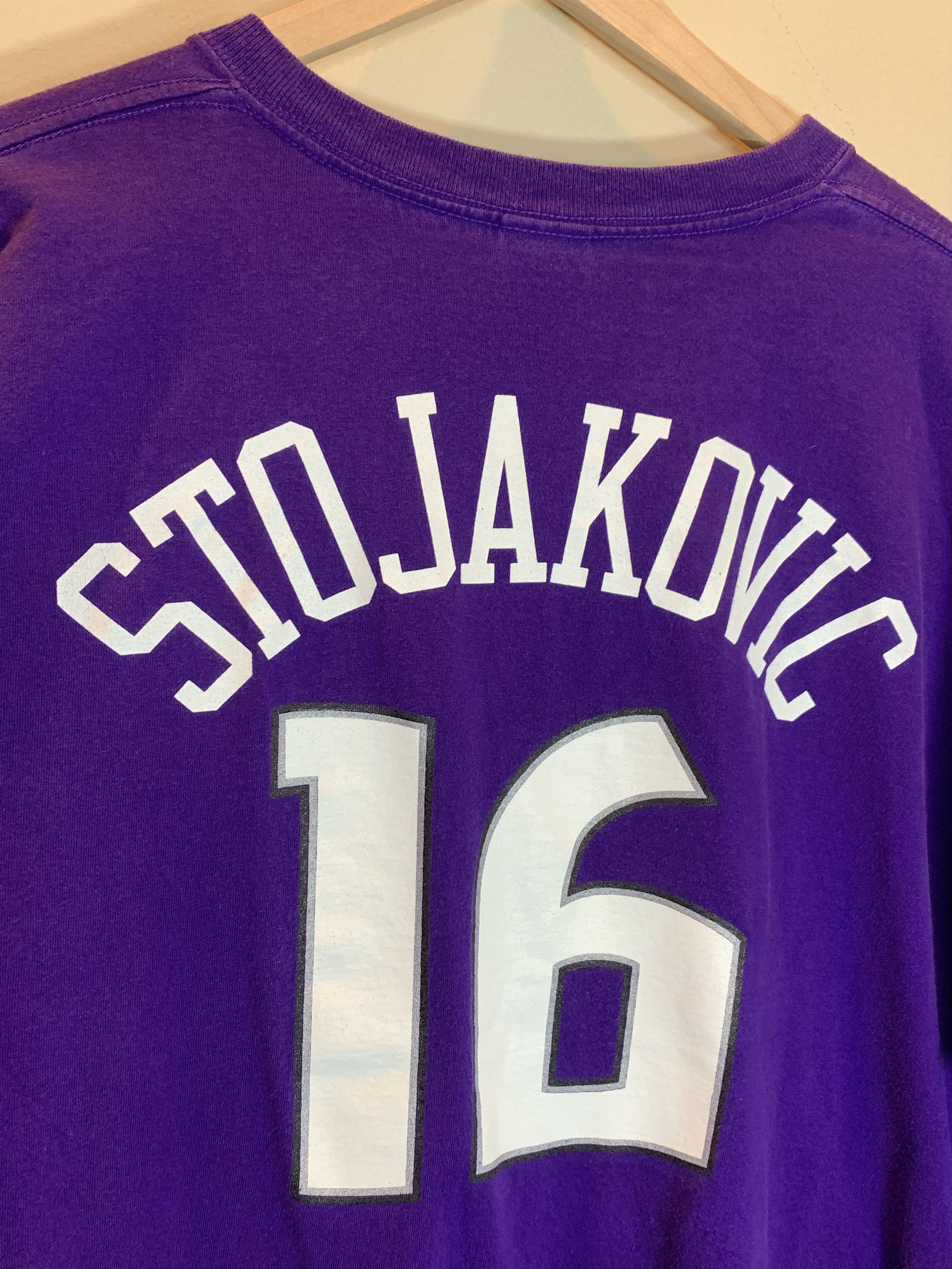 NBA RARE* Vintage Peja Stojakovic Sacramento Kings #16 NBA Shirt Size US XXL / EU 58 / 5 - 4 Thumbnail