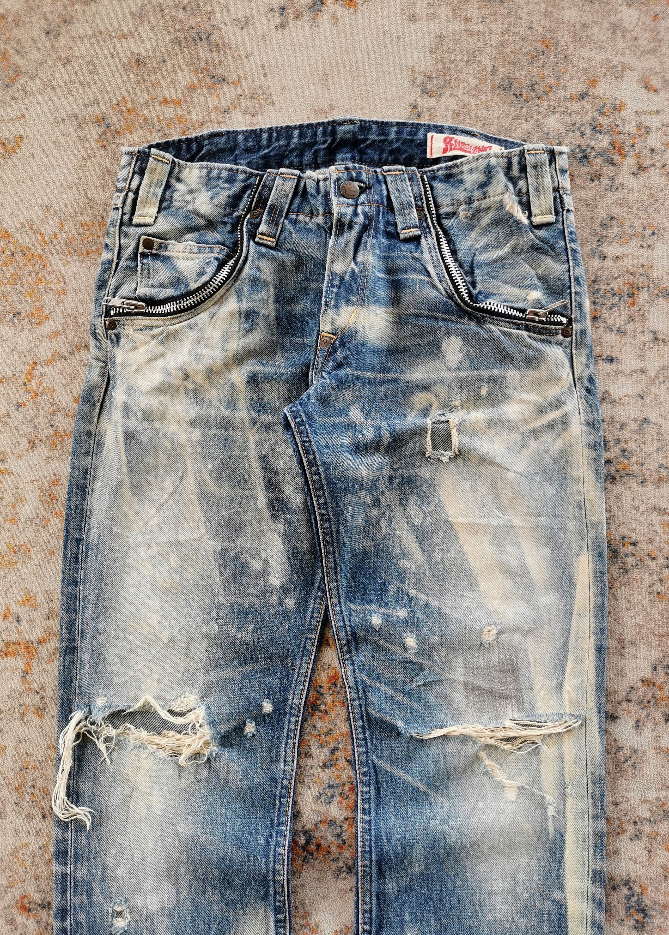 Alternative Apparel Japanese Brand R.N.A Inc Bleach Distressed Jeans Size US 30 / EU 46 - 9 Thumbnail