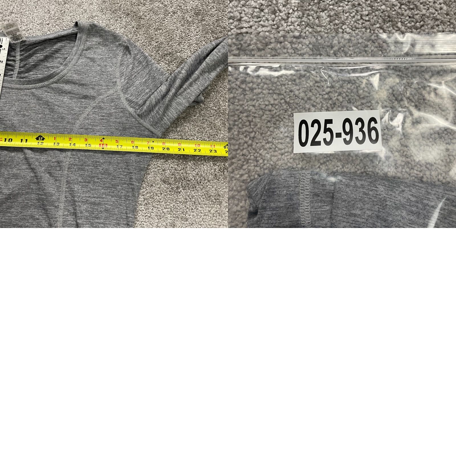 Vintage Athletic Works Active Top Womens M Gray Round Neck Long Sleeve T-Shirt Size M / US 6-8 / IT 42-44 - 8 Thumbnail