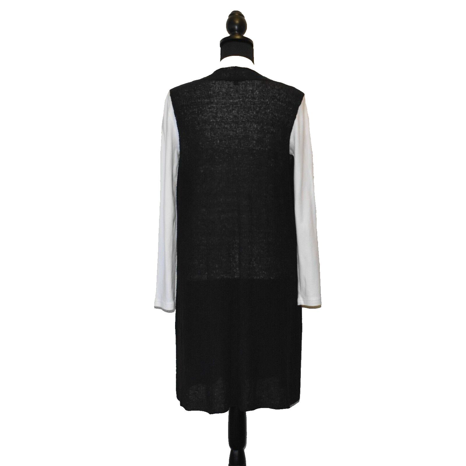 Eileen Fisher EILEEN FISHER Viscose Open Front Long Cardigan Sweater Sz L Size L / US 10 / IT 46 - 2 Thumbnail