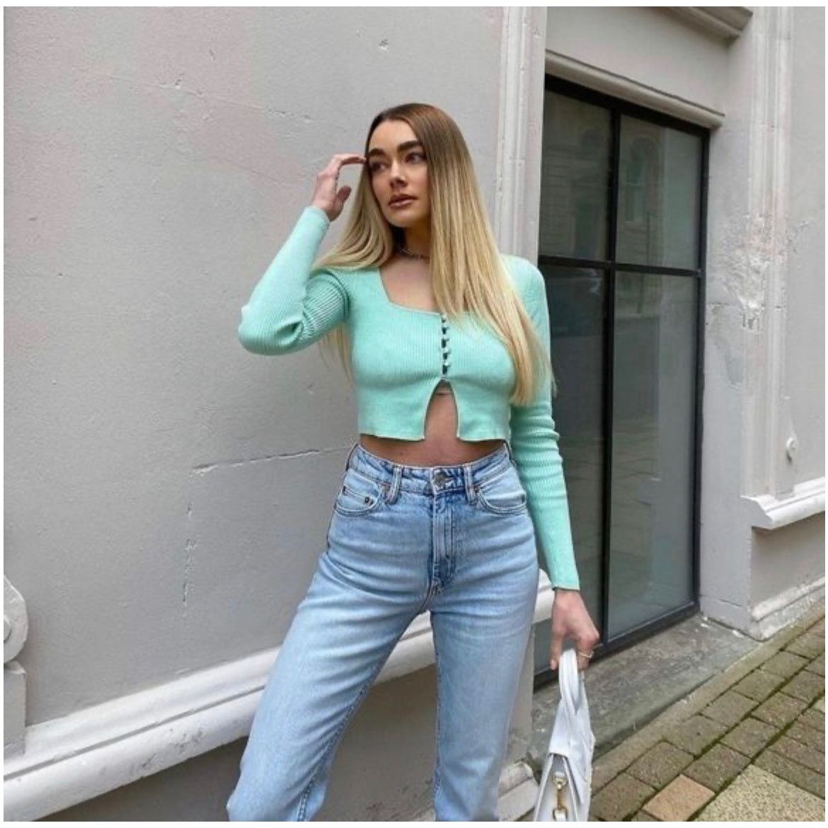 Zara ZARA BLOGGER FAVORITE KNIT CROPPED JACKET Size XL / US 12-14 / IT 48-50 - 3 Thumbnail