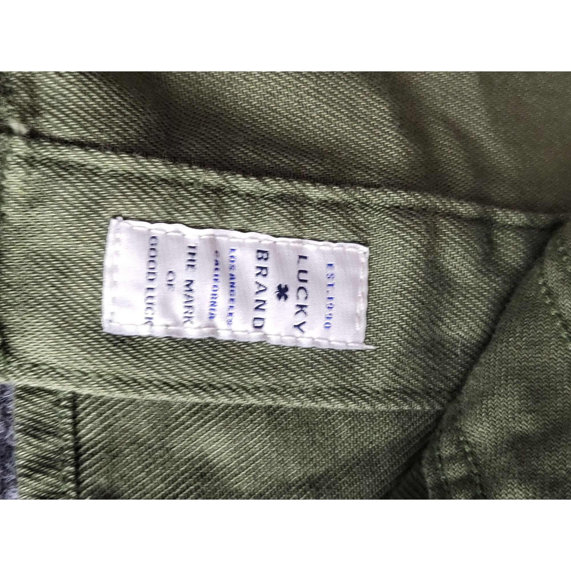 Lucky Brand Lucky Brand Button Down Jacket Men Sz XXL Army Green Heavy C Size US XXL / EU 58 / 5 - 6 Thumbnail