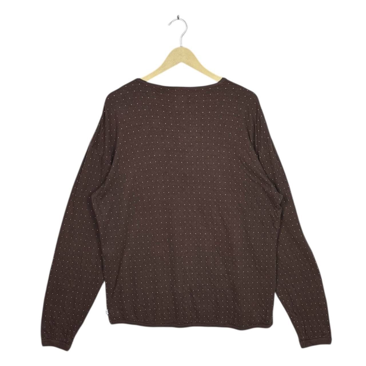 Woolrich Woolen Mills Vintage Woolrich Brown Polka Dot Henley Shirt L 90s Gorpcore Size US L / EU 52-54 / 3 - 2 Thumbnail