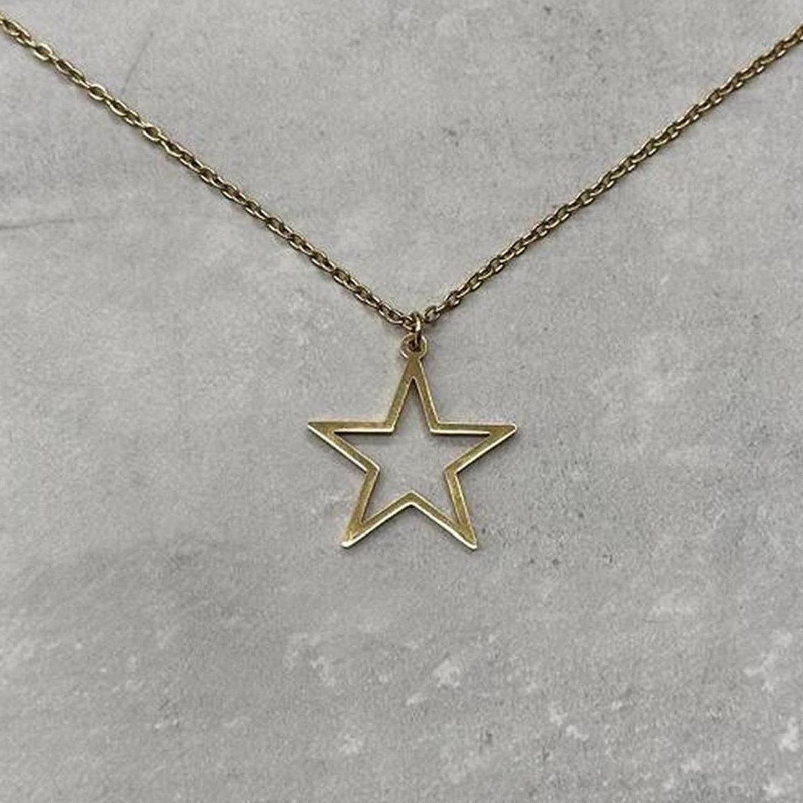 Other Y2k gold star necklace chain WMNS2 Size ONE SIZE - 1 Thumbnail