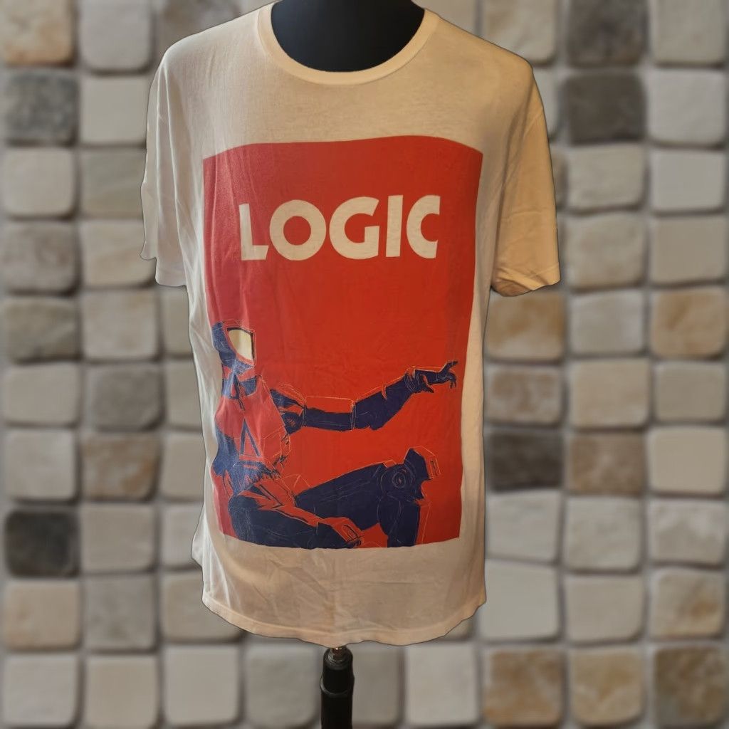 Vintage Pacific T-Shirt Logo Everybody Robot White Short Sleeve Graphic XL Mens Size US XL / EU 56 / 4 - 1 Thumbnail