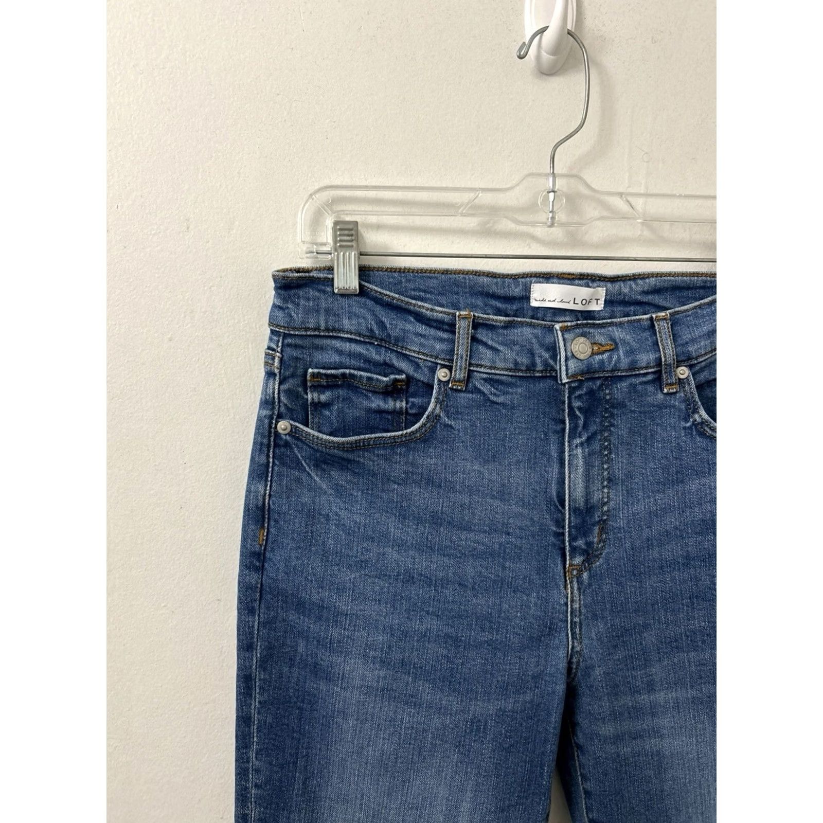 Loft LOFT The Boot Jeans Womens 30x27 Medium Wash Blue High Rise Bootcut Denim Jeans Size 30" / US 8 / IT 44 - 4 Thumbnail