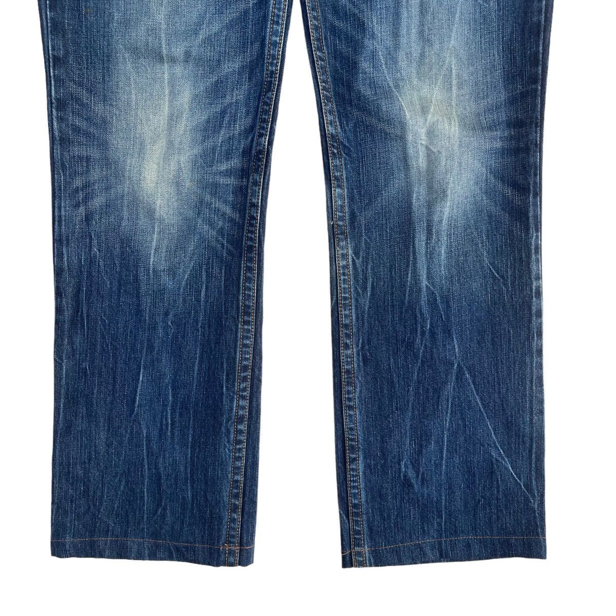 Japanese Brand Cloud 72 Skull Embroidered Jeans Size US 35 - 4 Thumbnail