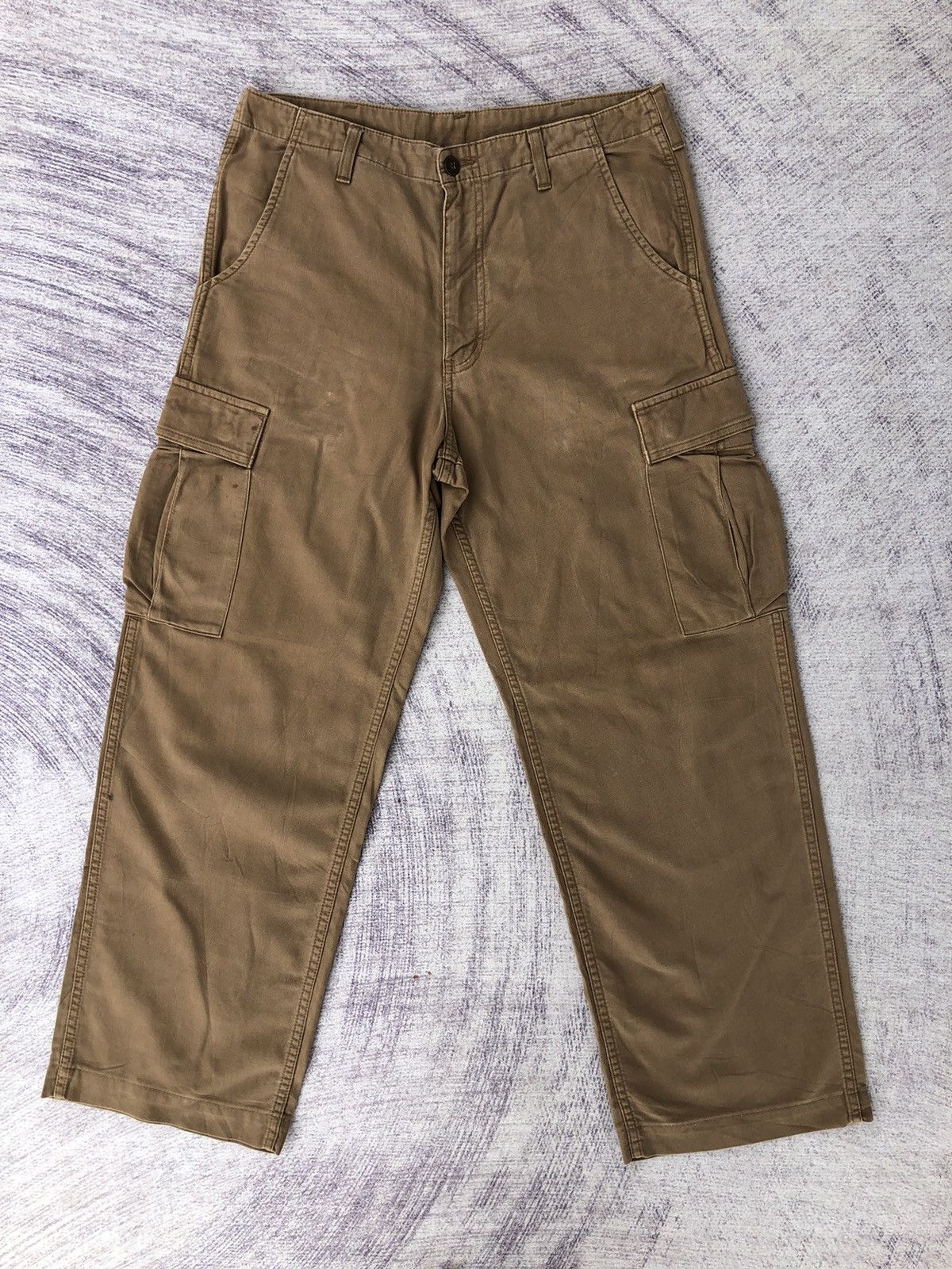 Carhartt Carharrt Khakis Cargo Pant Straight Cut Multipocket Size US 31 - 1 Thumbnail