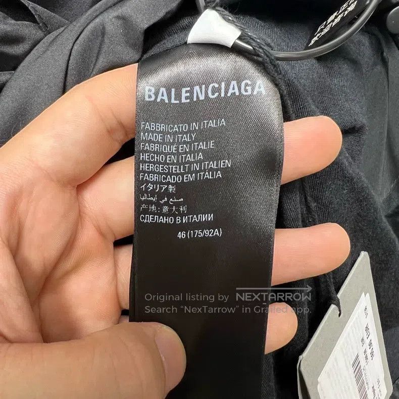 Balenciaga Balenciaga Black Nylon Rock Band Series Lightning Flame Le Size US S / EU 44-46 / 1 - 5 Thumbnail