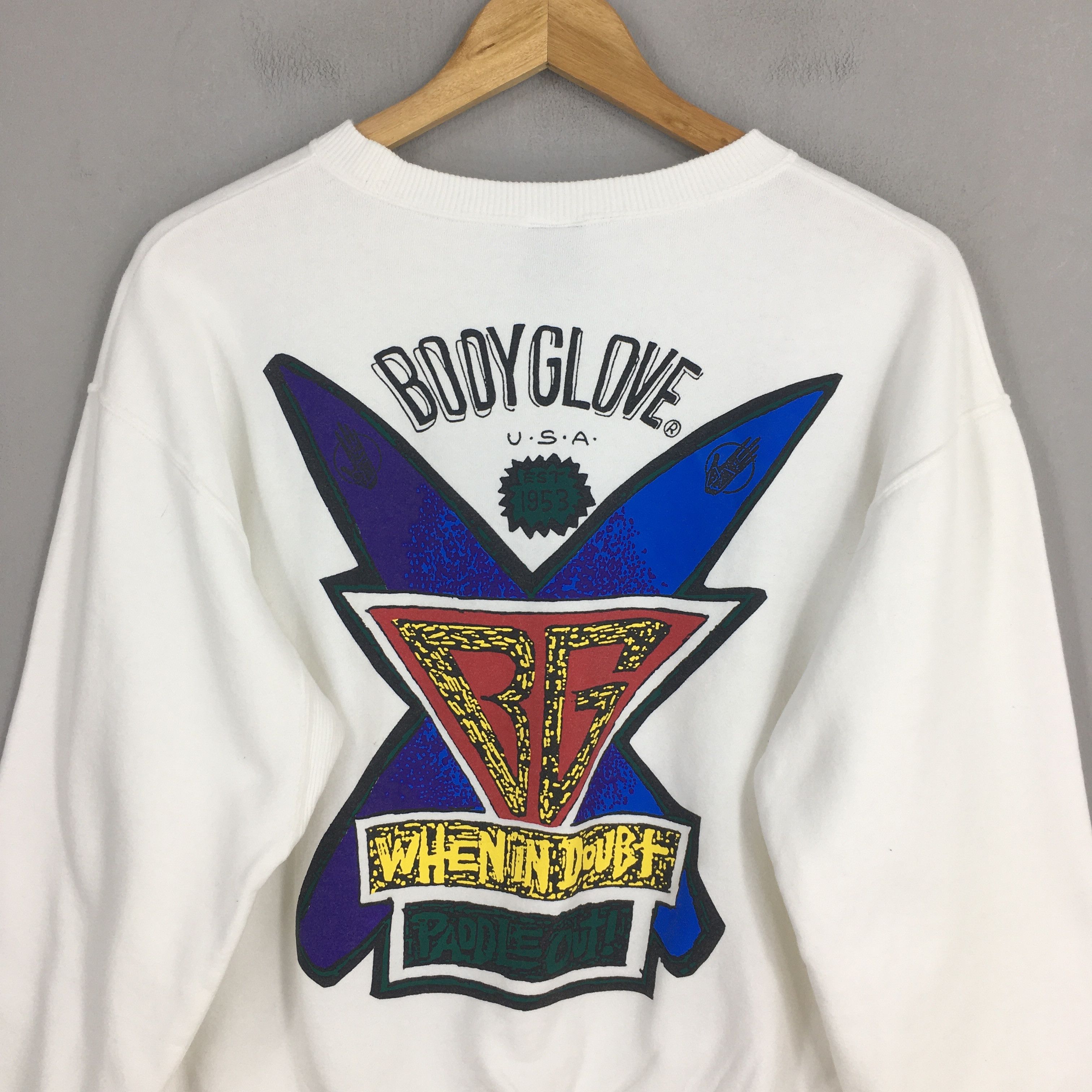 Body Glove × Vintage Vintage 90s Body Glove Surfing Sweatshirt Medium Size US M / EU 48-50 / 2 - 8 Thumbnail