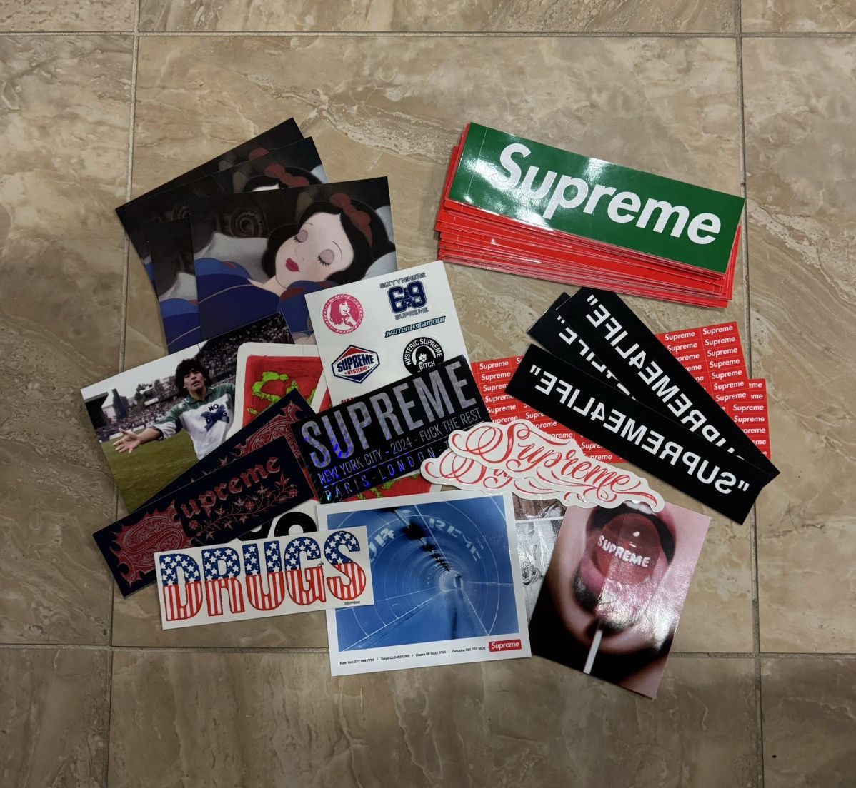 Supreme Sticker and Accessory cheapest Lot