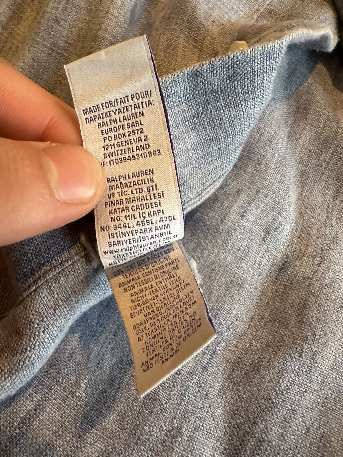 Ralph Lauren × Ralph Lauren Purple Label Ralph Lauren Purple label blue shirt Size US M / EU 48-50 / 2 - 7 Thumbnail