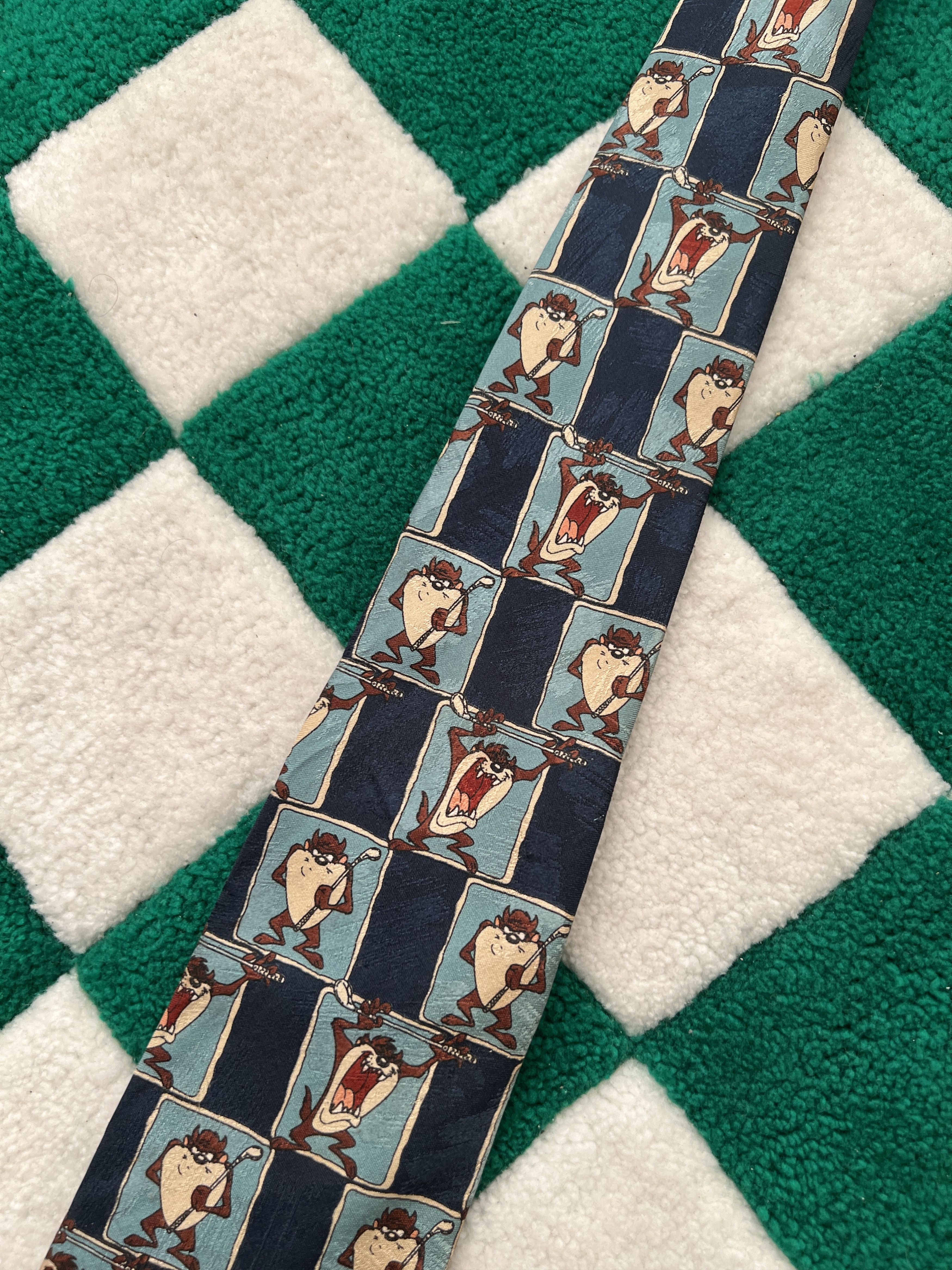 Cartoon Network Vintage 1998 Looney Tunes Taz Cartoon movie tie Size ONE SIZE - 3 Thumbnail